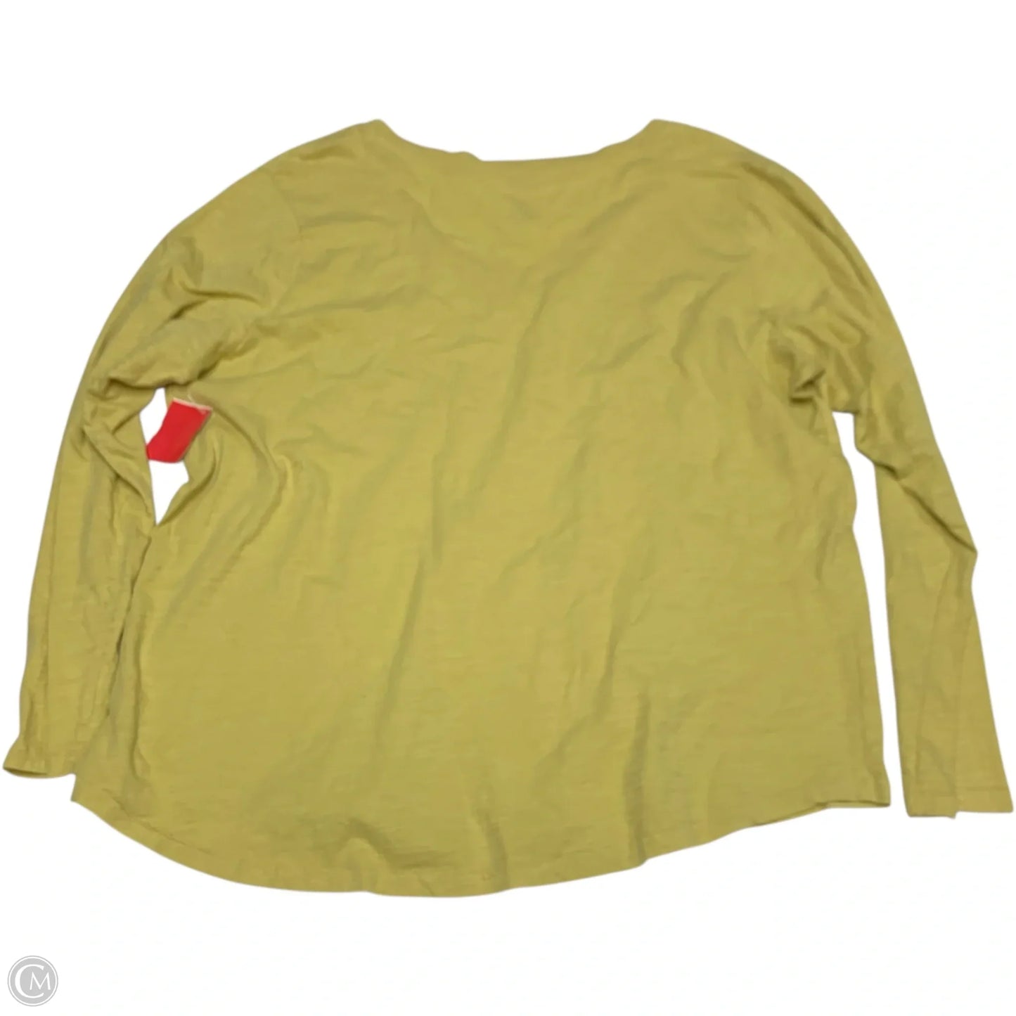 Top Long Sleeve Basic By Sonoma In Yellow, Size: Xl