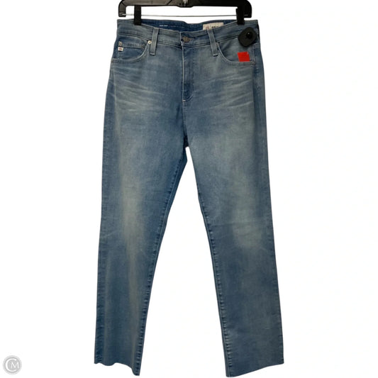 Jeans Straight By Adriano Goldschmied In Blue Denim, Size: 10