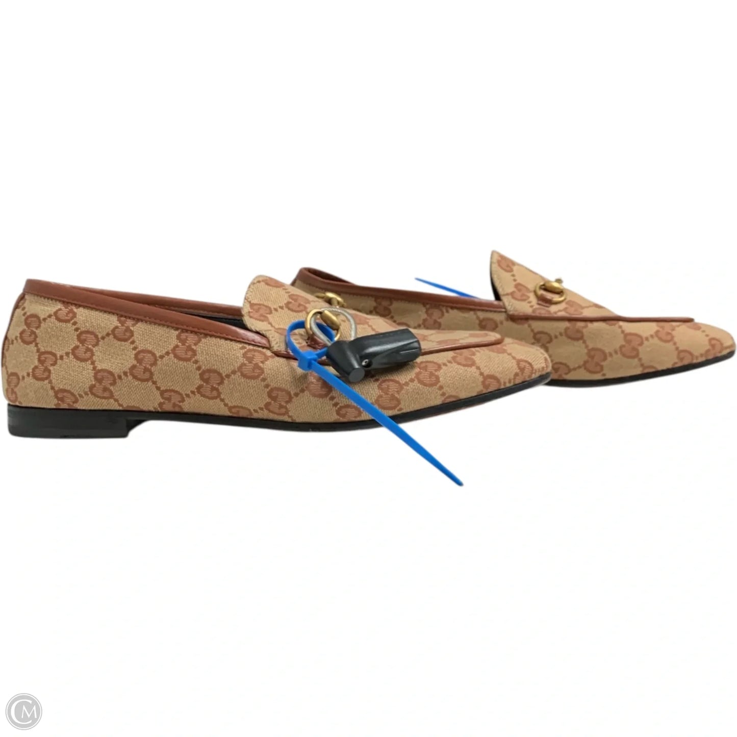 Shoes Luxury Designer By Gucci In Brown, Size: 9.5