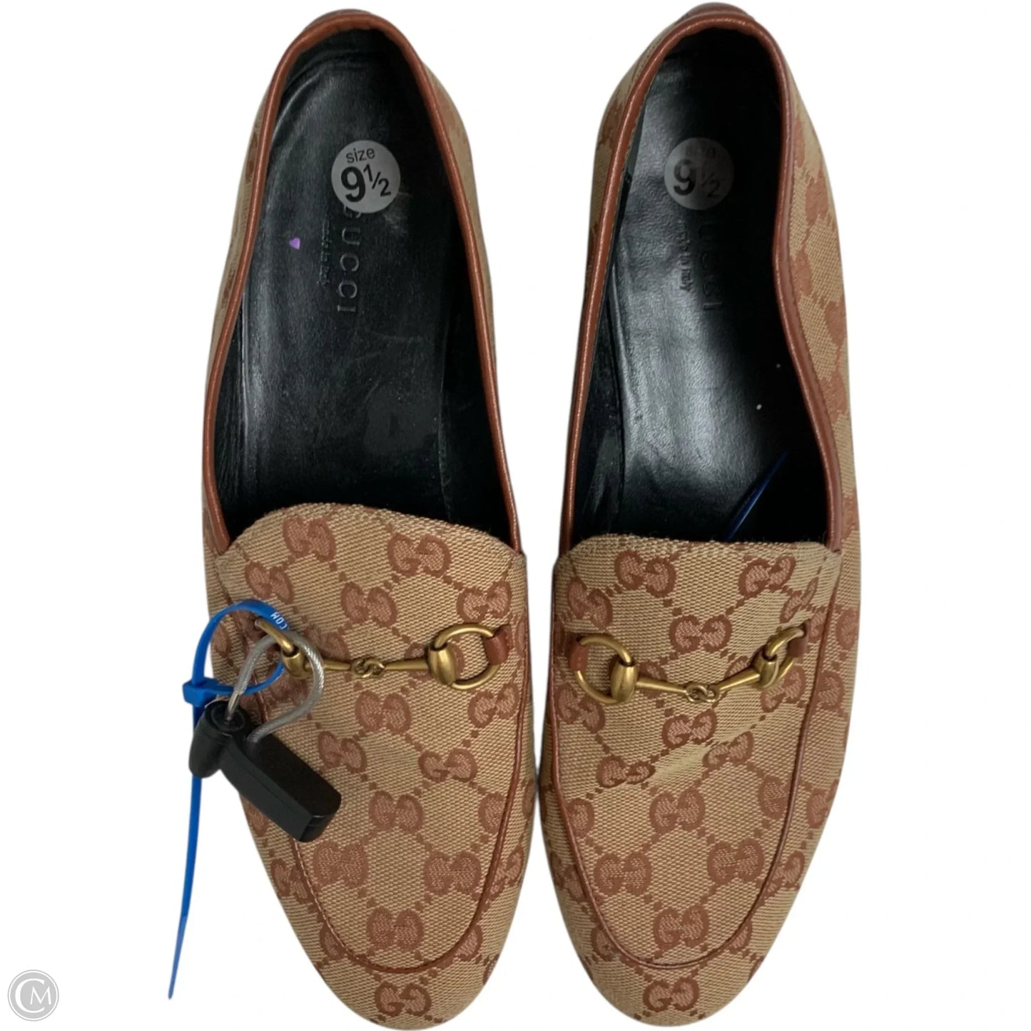 Shoes Luxury Designer By Gucci In Brown, Size: 9.5