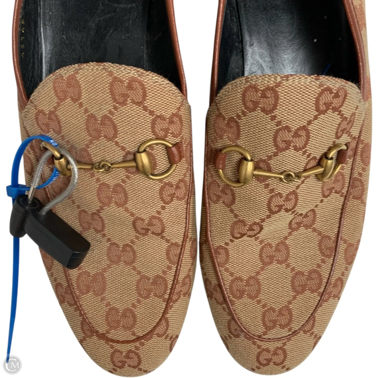 Shoes Luxury Designer By Gucci In Brown, Size: 9.5