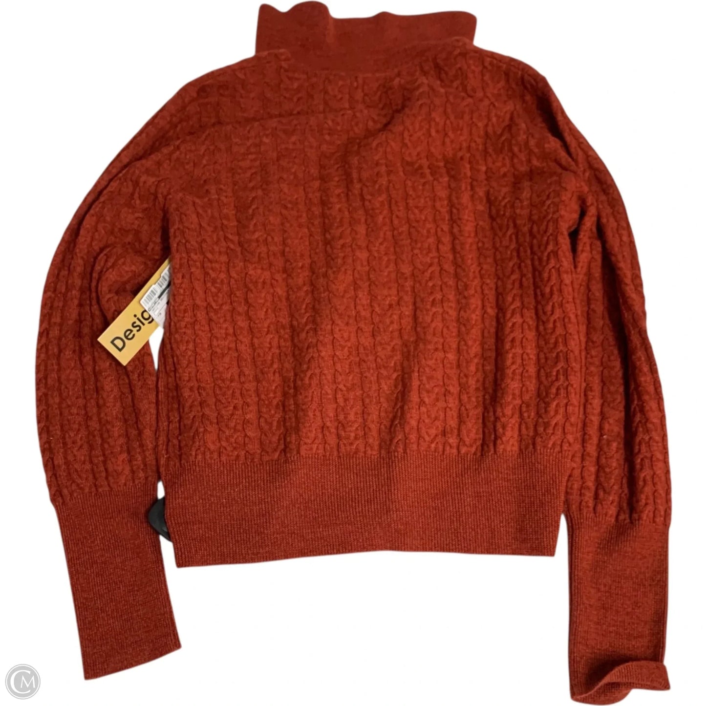 Cardigan Designer By Spartina In Orange, Size: M