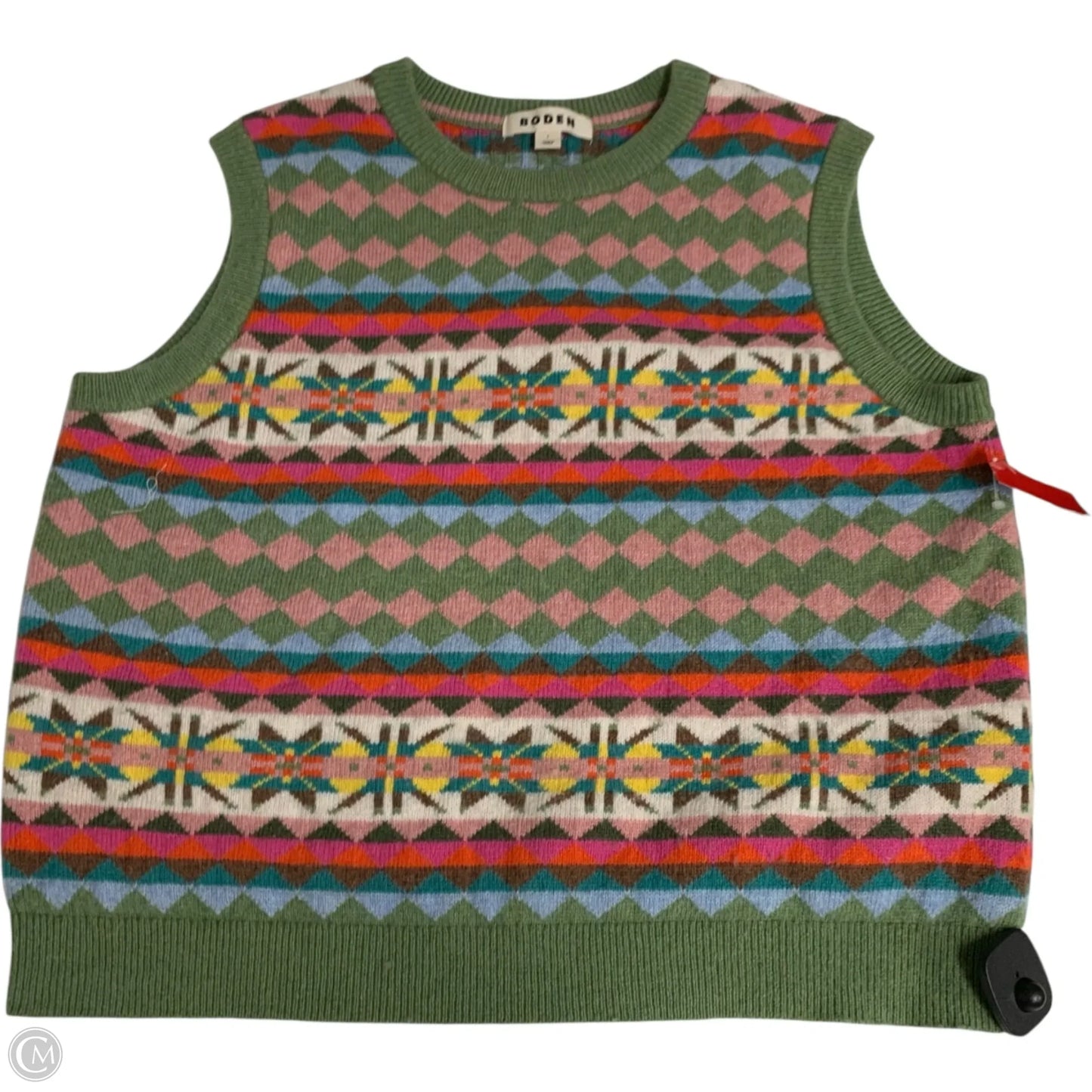 Vest Sweater By Boden In Green, Size: L
