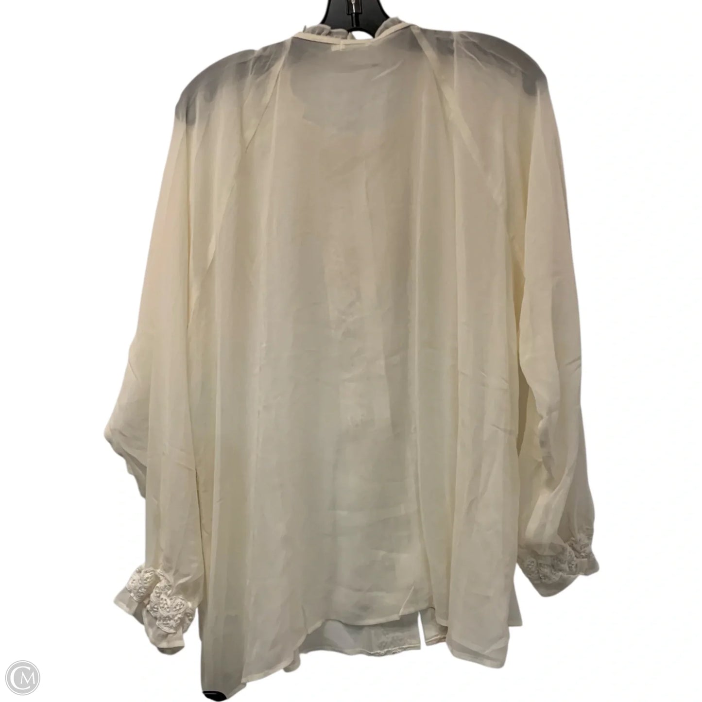 Blouse Designer By Spartina In Cream, Size: Xxl
