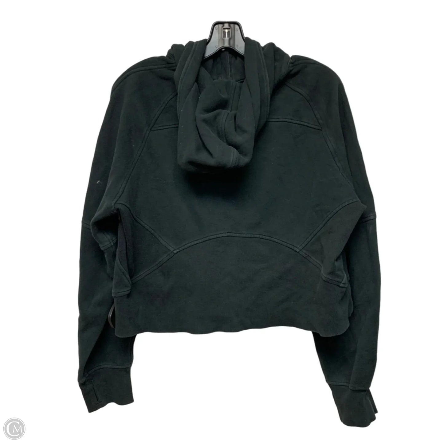 Athletic Sweatshirt Hoodie By Lululemon In Black, Size: M