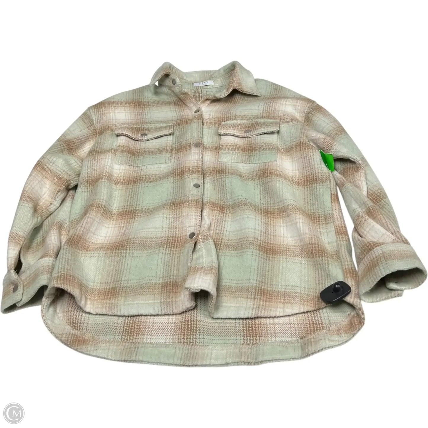 Jacket Shirt By Grey Bandit In Green, Size: L
