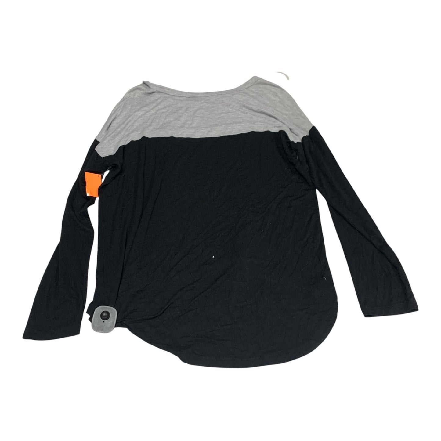 Tunic Long Sleeve By Zenana Outfitters In Black & Grey, Size: L
