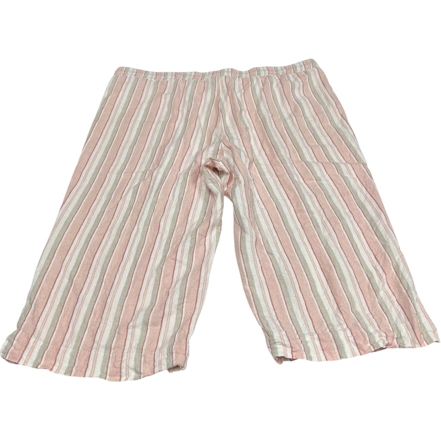 Pants Cropped By Land N Sea In Striped Pattern, Size: 2x