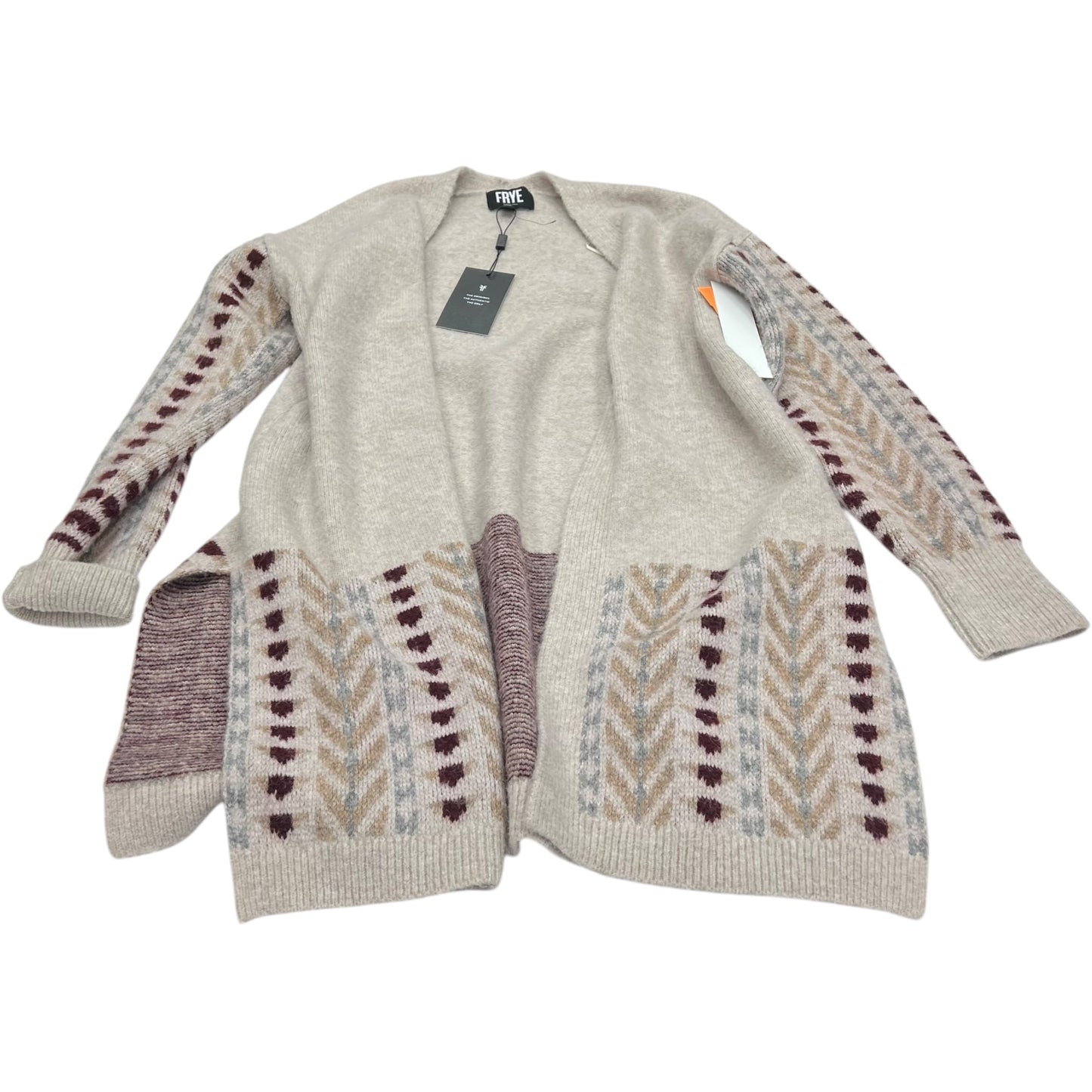 Sweater Cardigan Designer By Frye In Purple, Size: S
