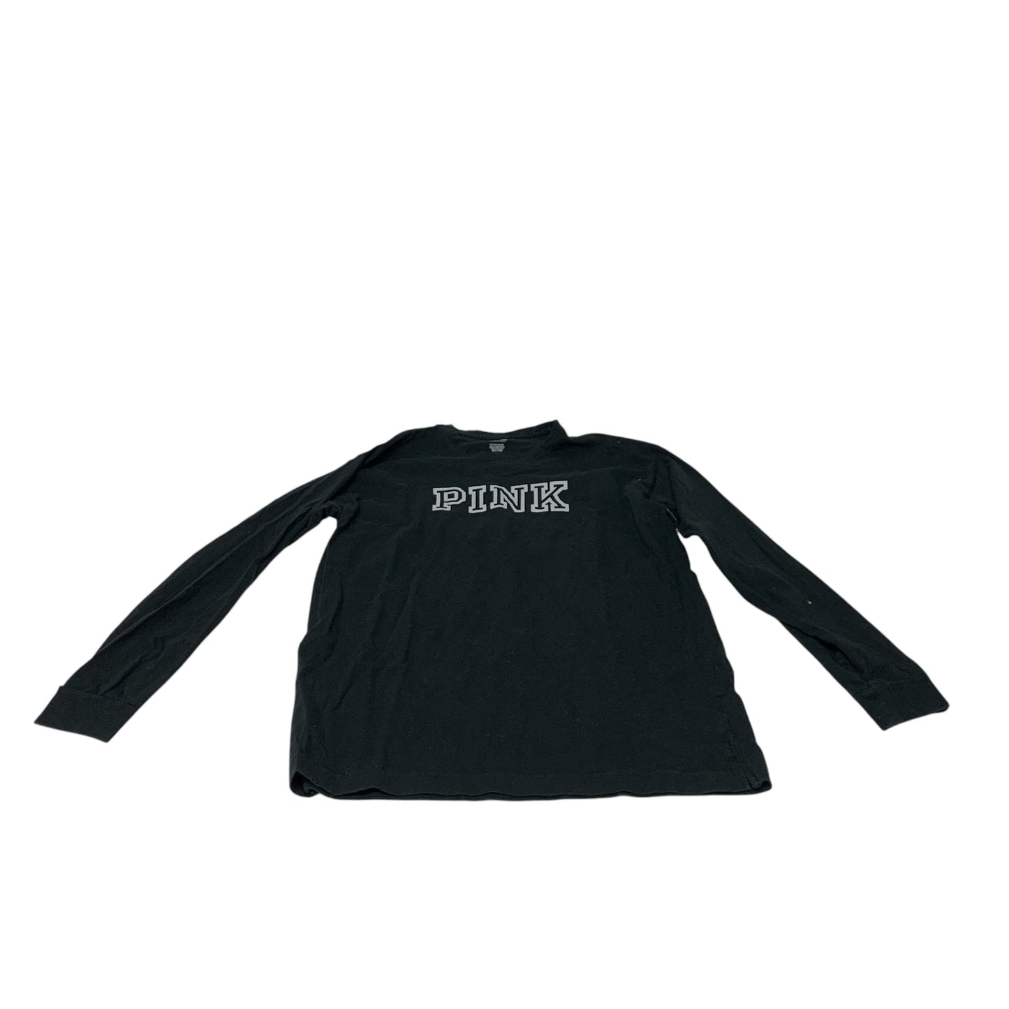 Top Long Sleeve By Pink In Black, Size: S