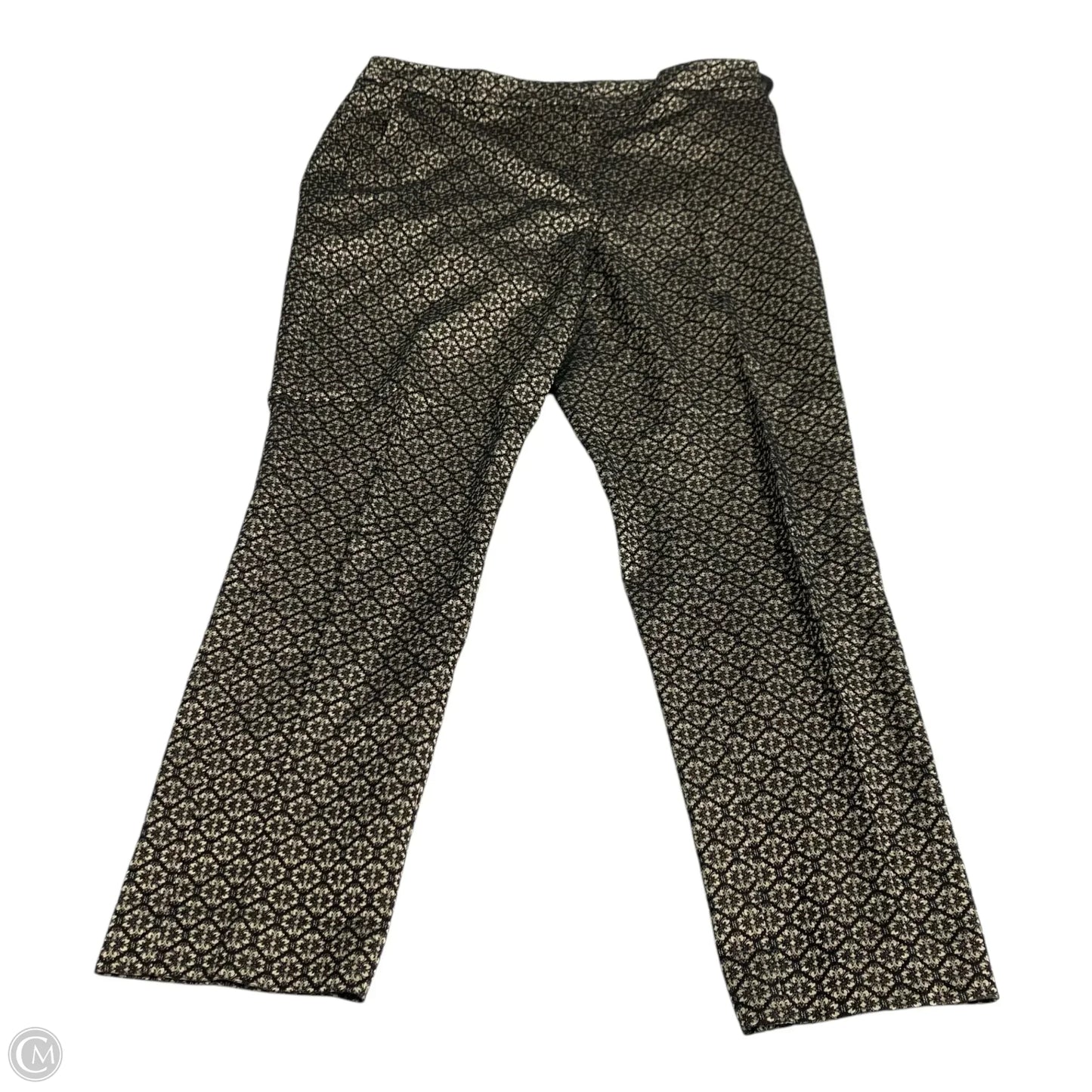 Pants Dress By Chicos In Black & Gold, Size: M