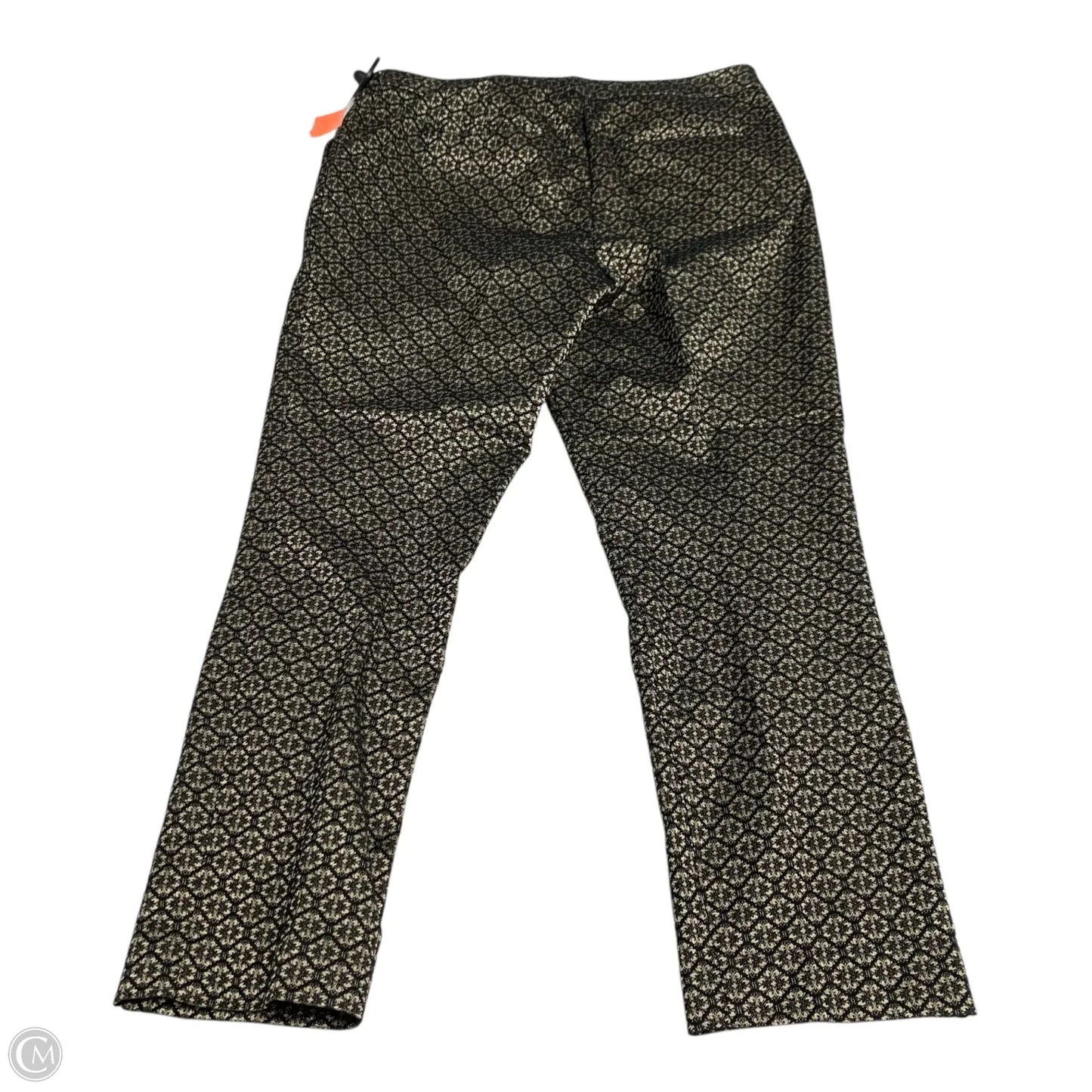 Pants Dress By Chicos In Black & Gold, Size: M