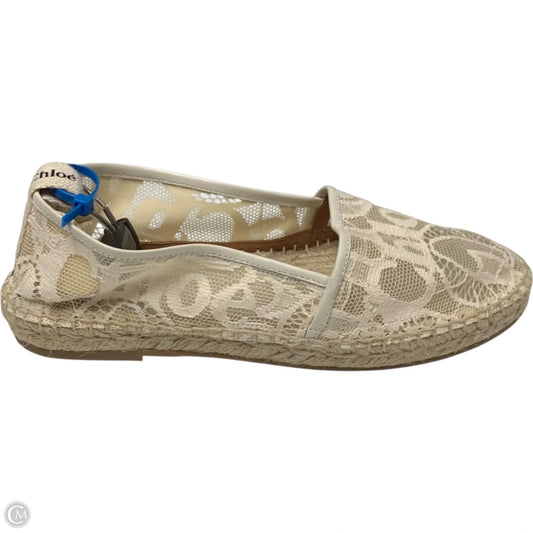 Shoes Luxury Designer By Chloe In Cream, Size: 8