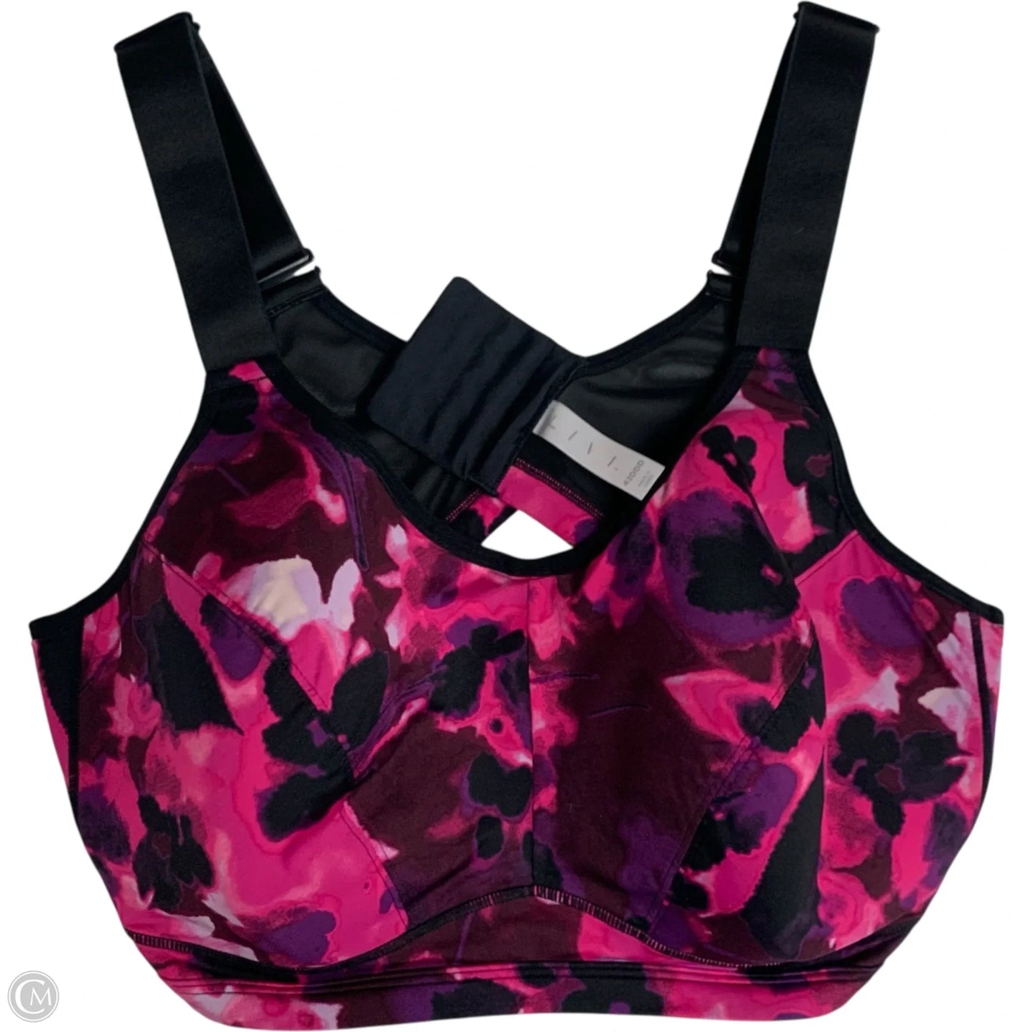 Athletic Bra By Livi Active In Pink & Purple, Size: 1x
