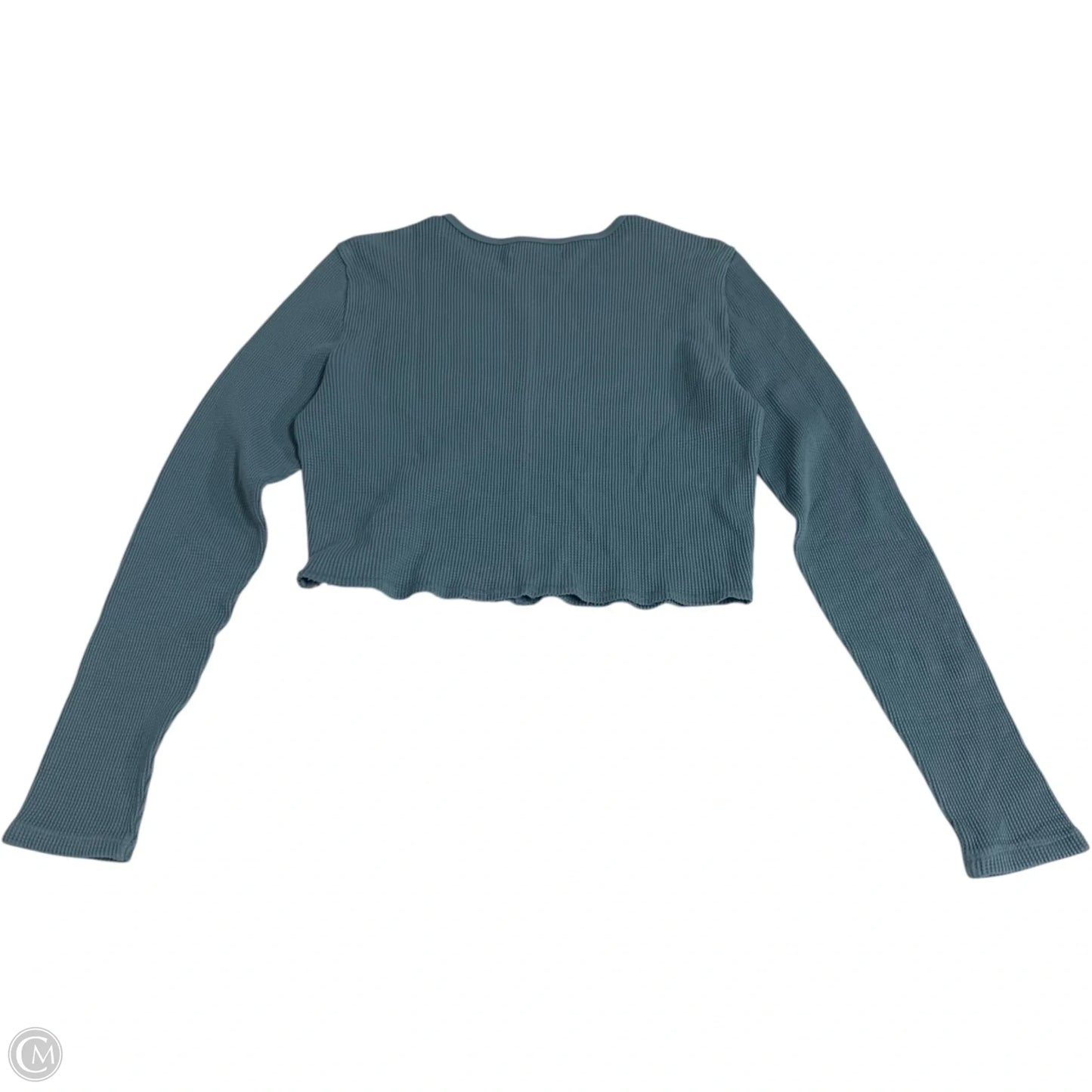 Top Long Sleeve By Madewell In Blue, Size: M