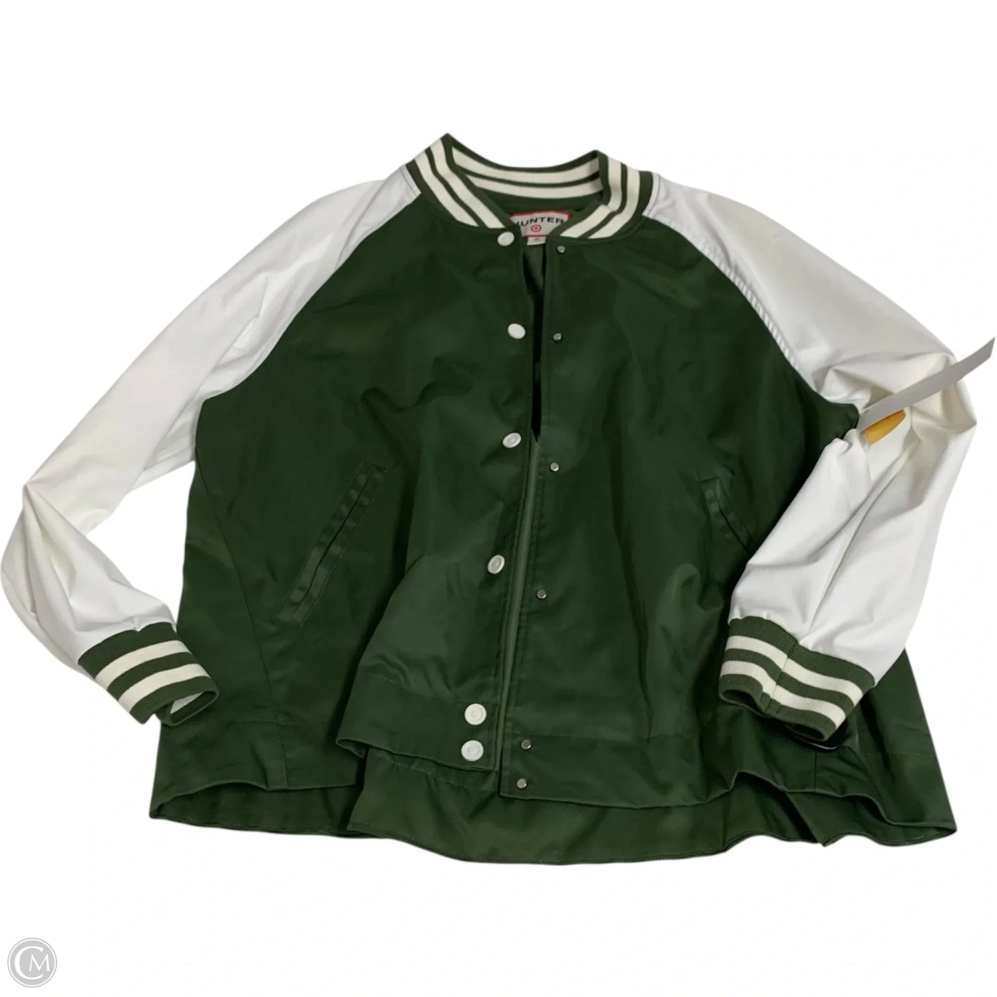 Jacket Designer By Hunter In Green & White, Size: Xl