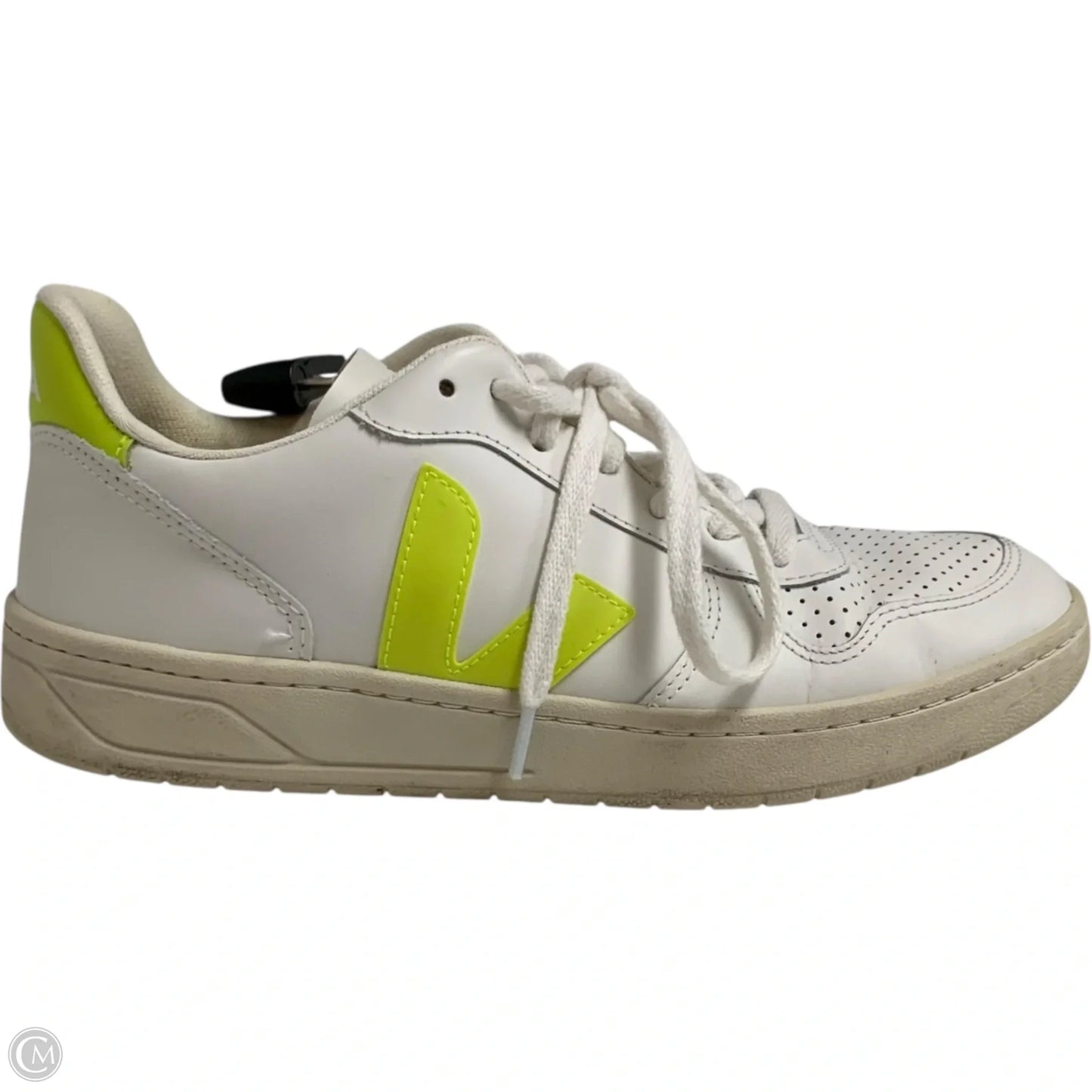 Shoes Sneakers By VEJA In White & Yellow, Size: 8