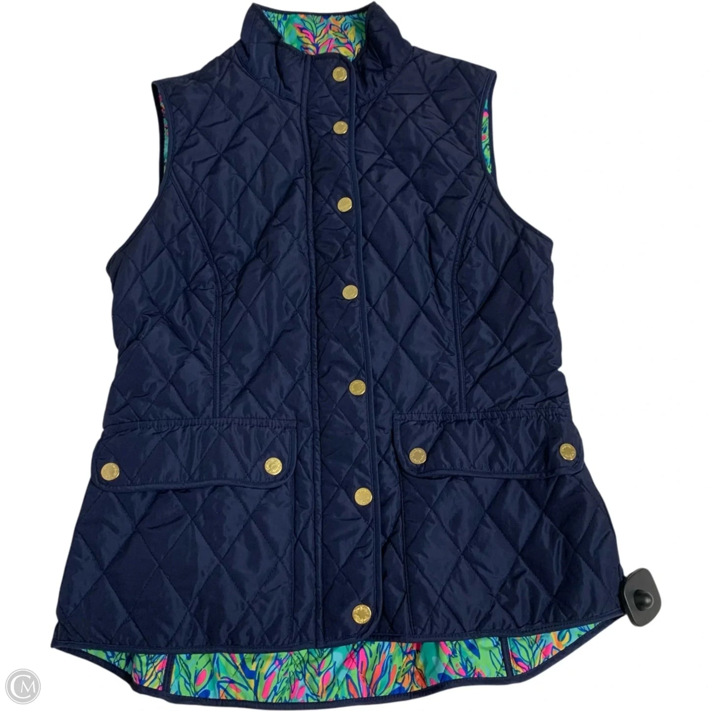 Vest Designer By Lilly Pulitzer In Navy, Size: M