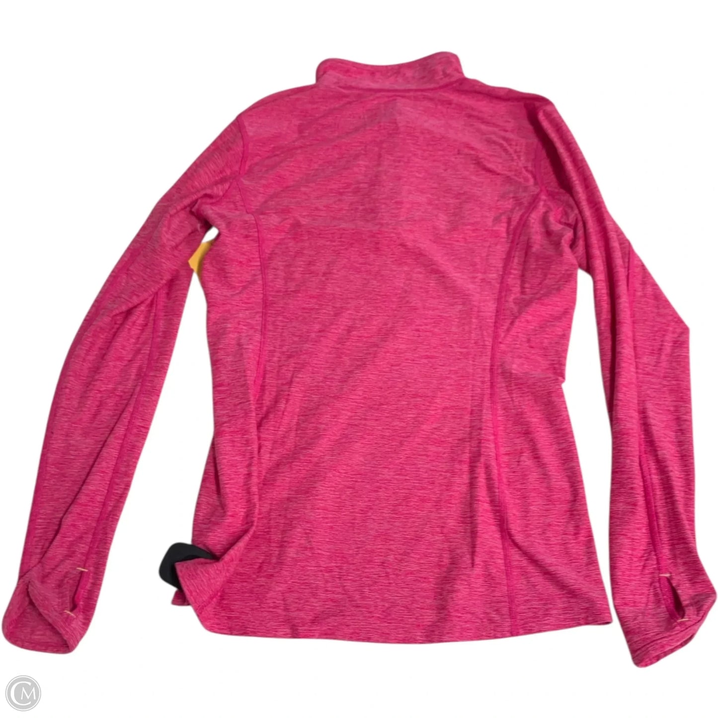 Athletic Top Long Sleeve Collar By The North Face In Pink, Size: M