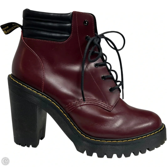 Boots Ankle Heels By Dr Martens In Red, Size: 9