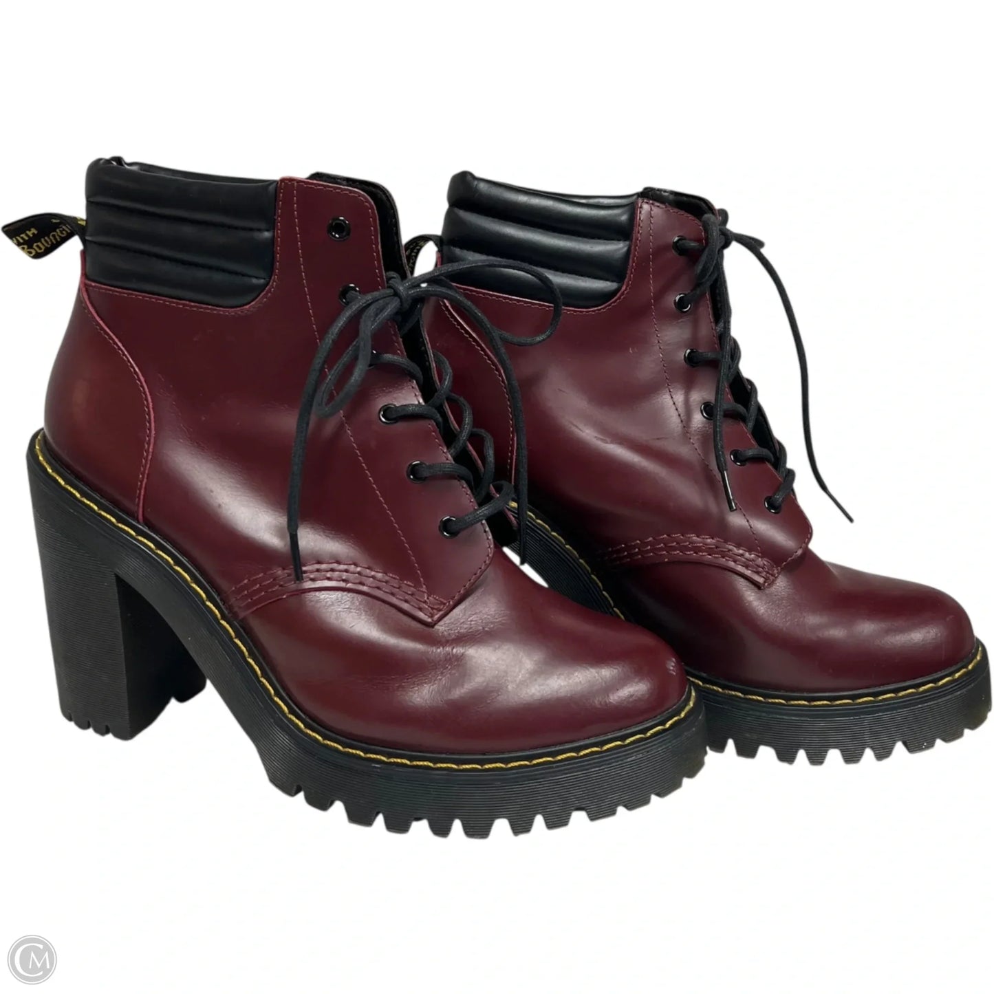 Boots Ankle Heels By Dr Martens In Red, Size: 9