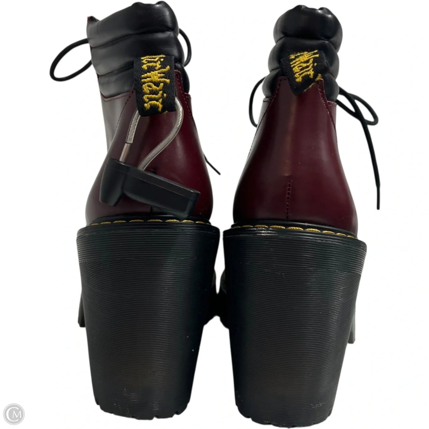 Boots Ankle Heels By Dr Martens In Red, Size: 9