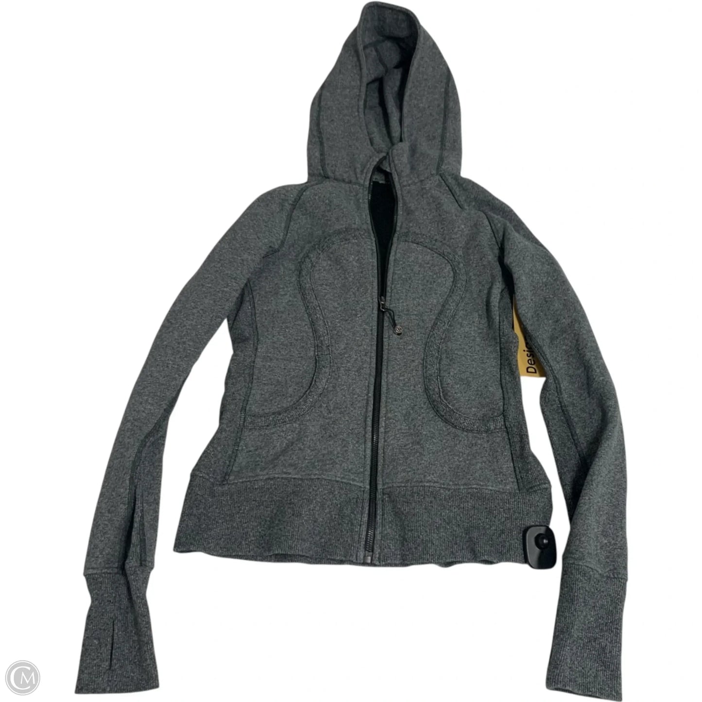 Athletic Jacket By Lululemon In Grey, Size: S