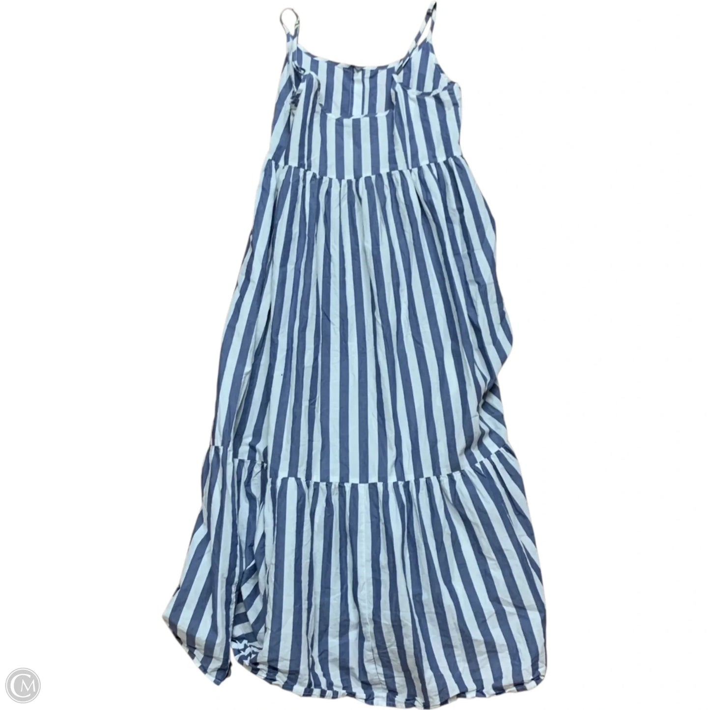 Dress Casual Maxi By Lucky Brand In Blue & White, Size: S