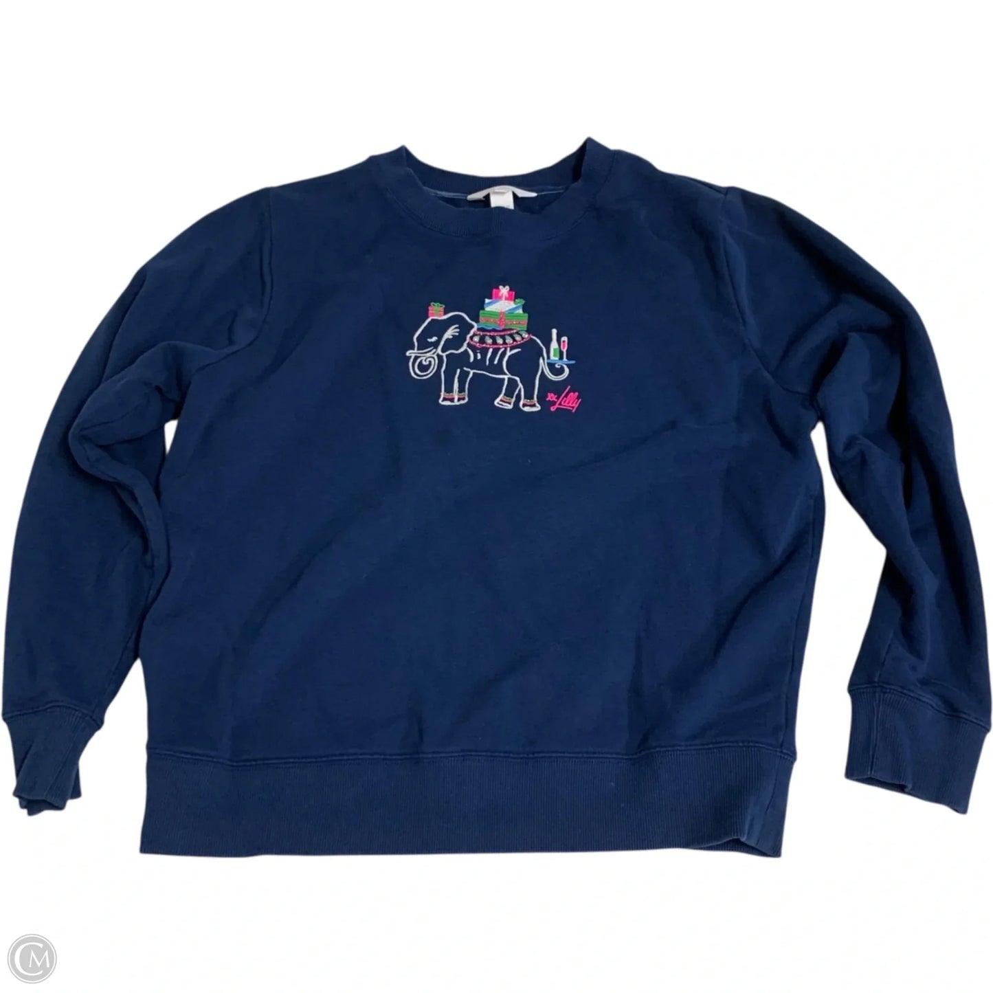 Sweatshirt Designer By Lilly Pulitzer In Navy, Size: S