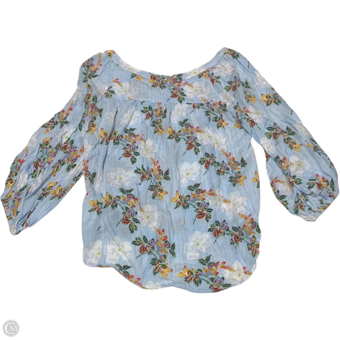 Top Long Sleeve By Maeve In Blue, Size: L