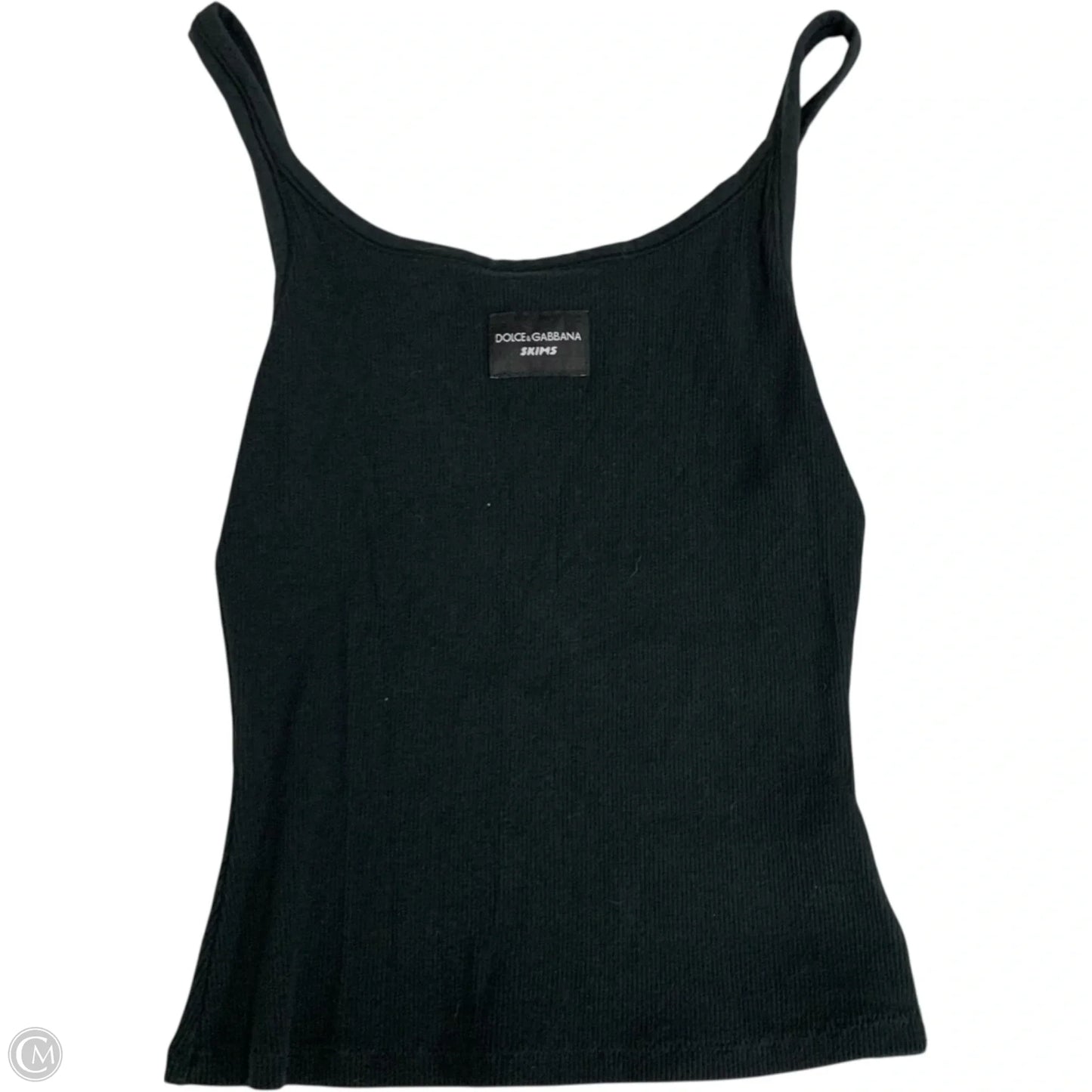 Top Sleeveless Luxury Designer By Dolce And Gabbana In Black, Size: S