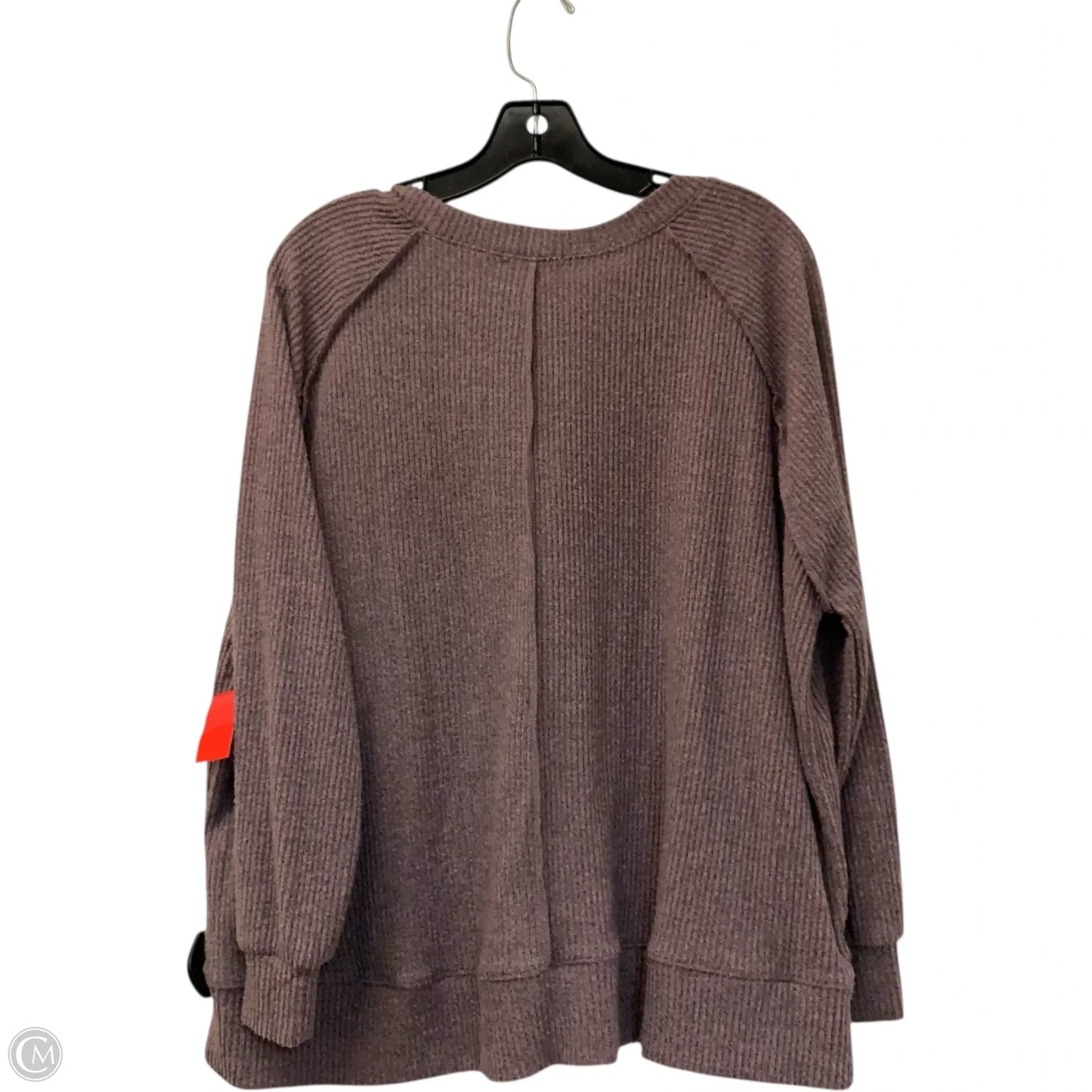 Top Long Sleeve By Andree By Unit In Purple, Size: Xl