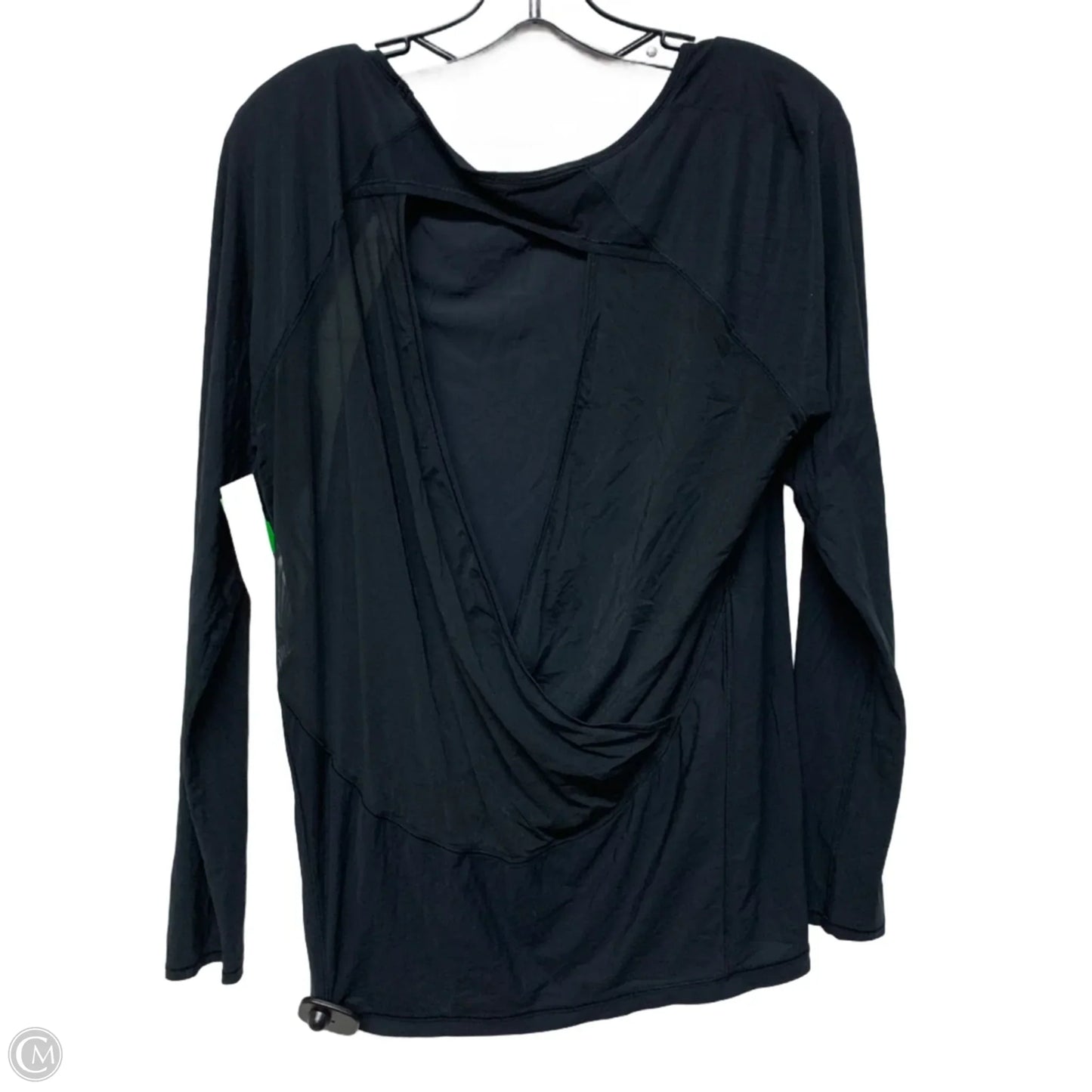 Athletic Top Long Sleeve Crewneck By Lululemon In Black, Size: L