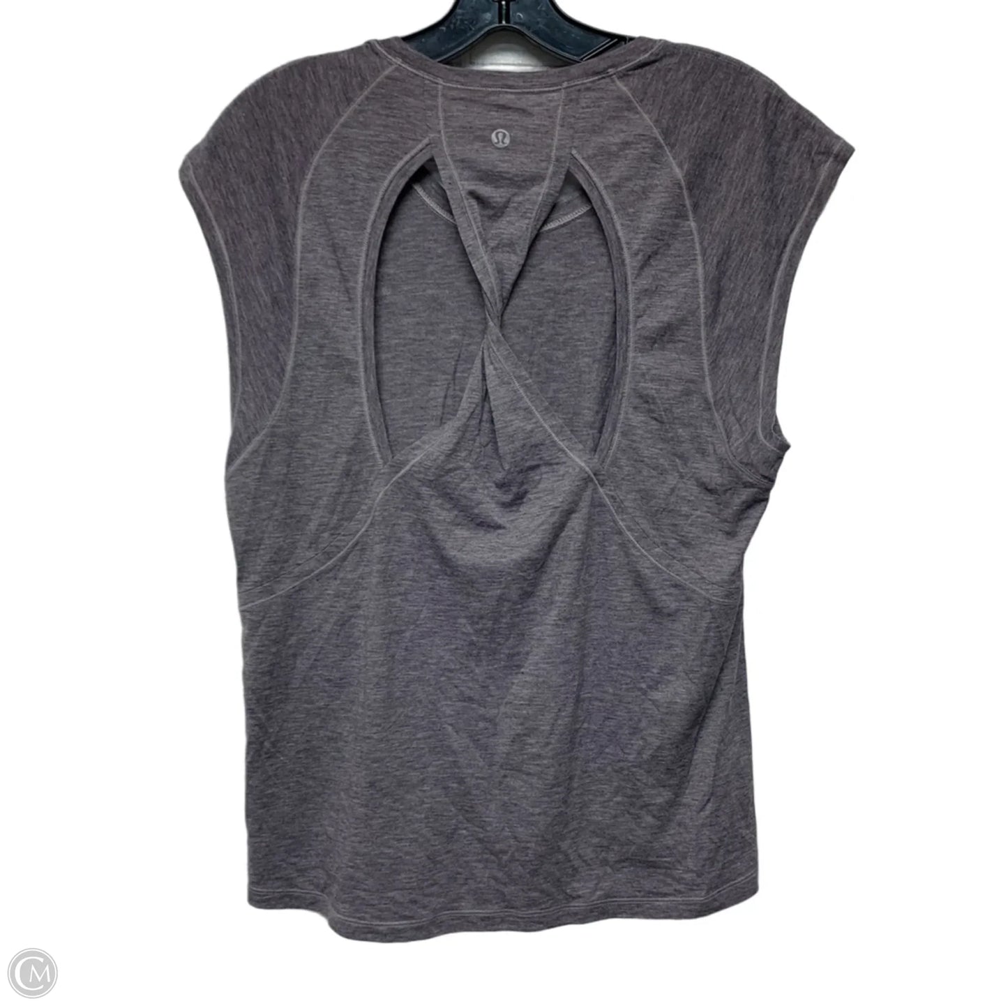 Athletic Top Short Sleeve By Lululemon In Purple, Size: S