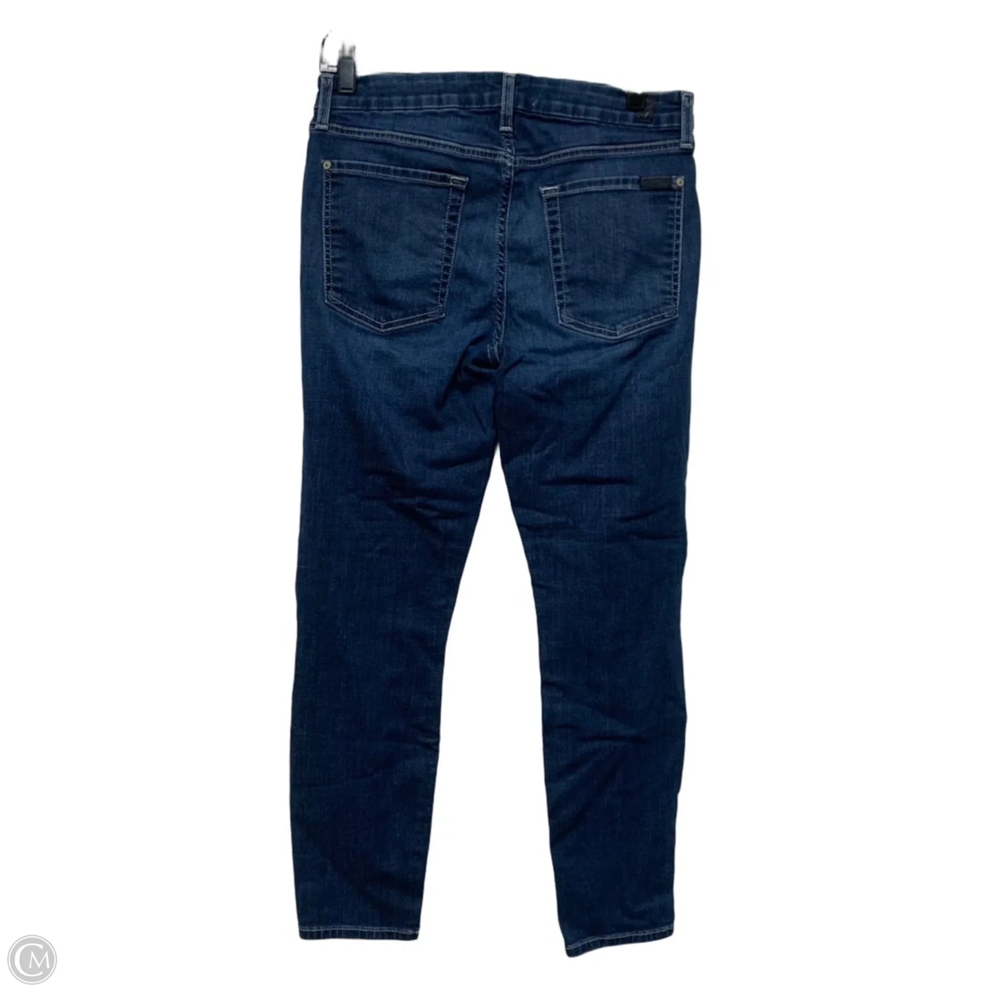 Jeans Jeggings By 7 For All Mankind In Blue Denim, Size: 10