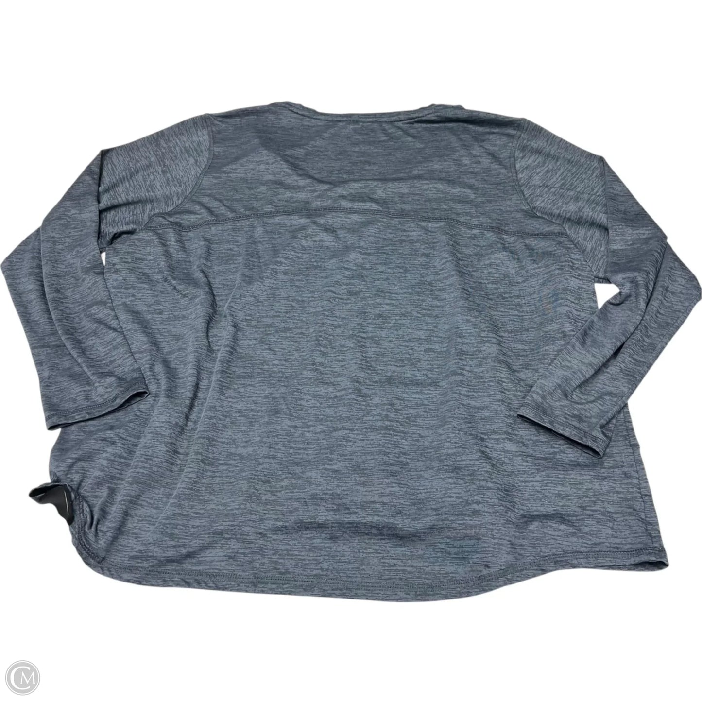 Athletic Top Long Sleeve Crewneck By Bcg In Grey, Size: 2x