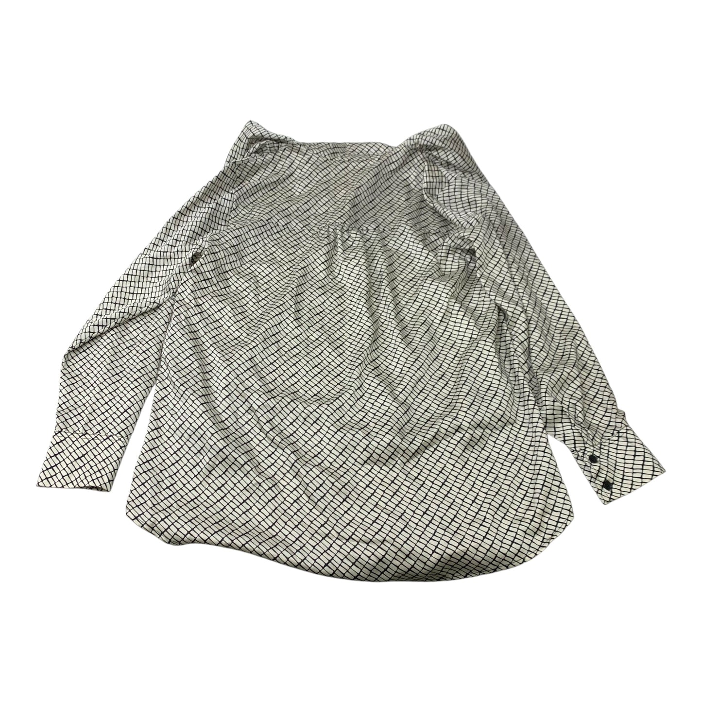 Blouse Long Sleeve By Lane Bryant In Cream, Size: Xl