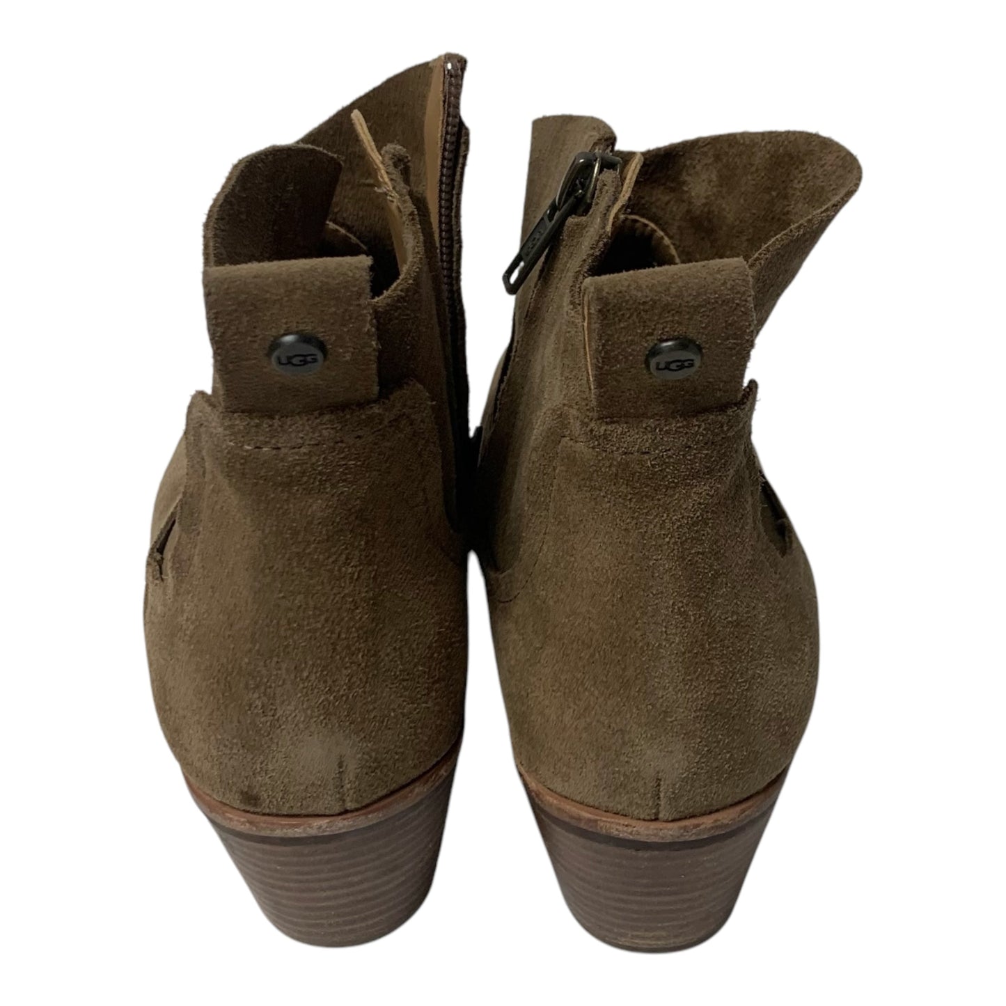 Boots Designer By Ugg In Brown, Size: 8