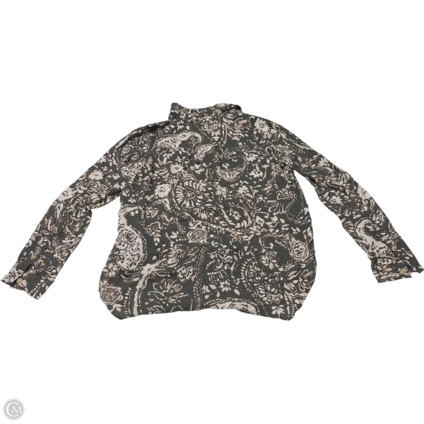 Tunic Long Sleeve By Pilcro In Grey, Size: S