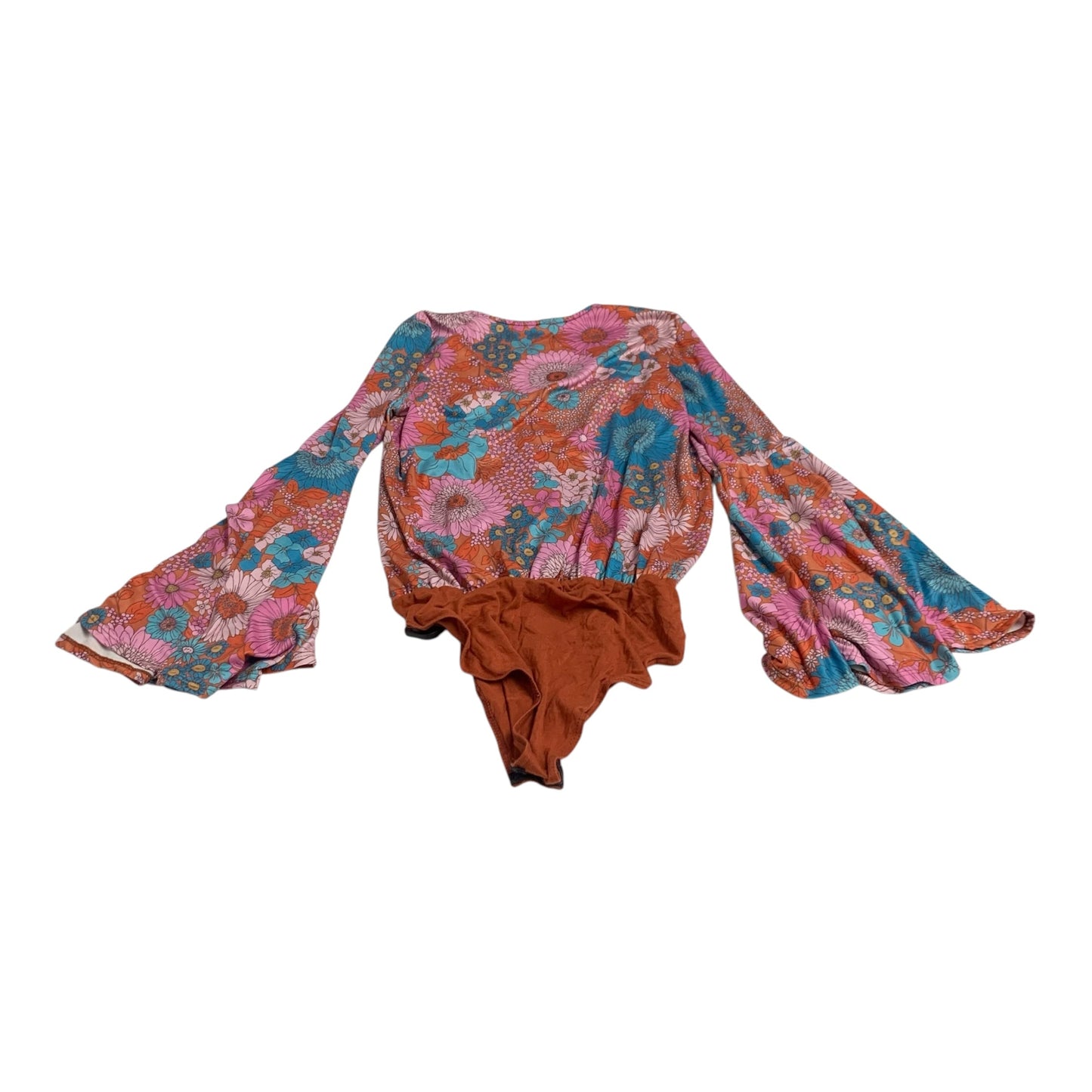 Bodysuit By Peach Love Cream California In Orange & Pink, Size: M