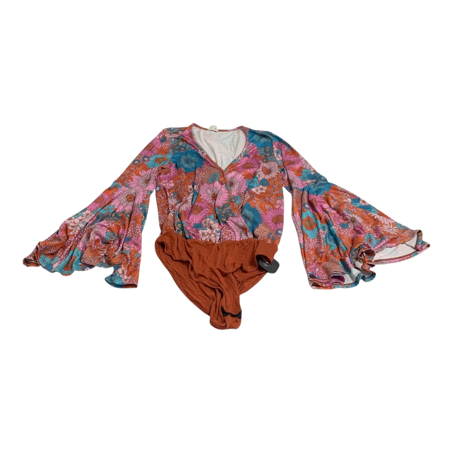 Bodysuit By Peach Love Cream California In Orange & Pink, Size: M