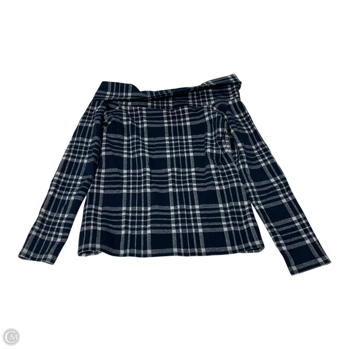 Top Long Sleeve By Banana Republic In Navy, Size: S