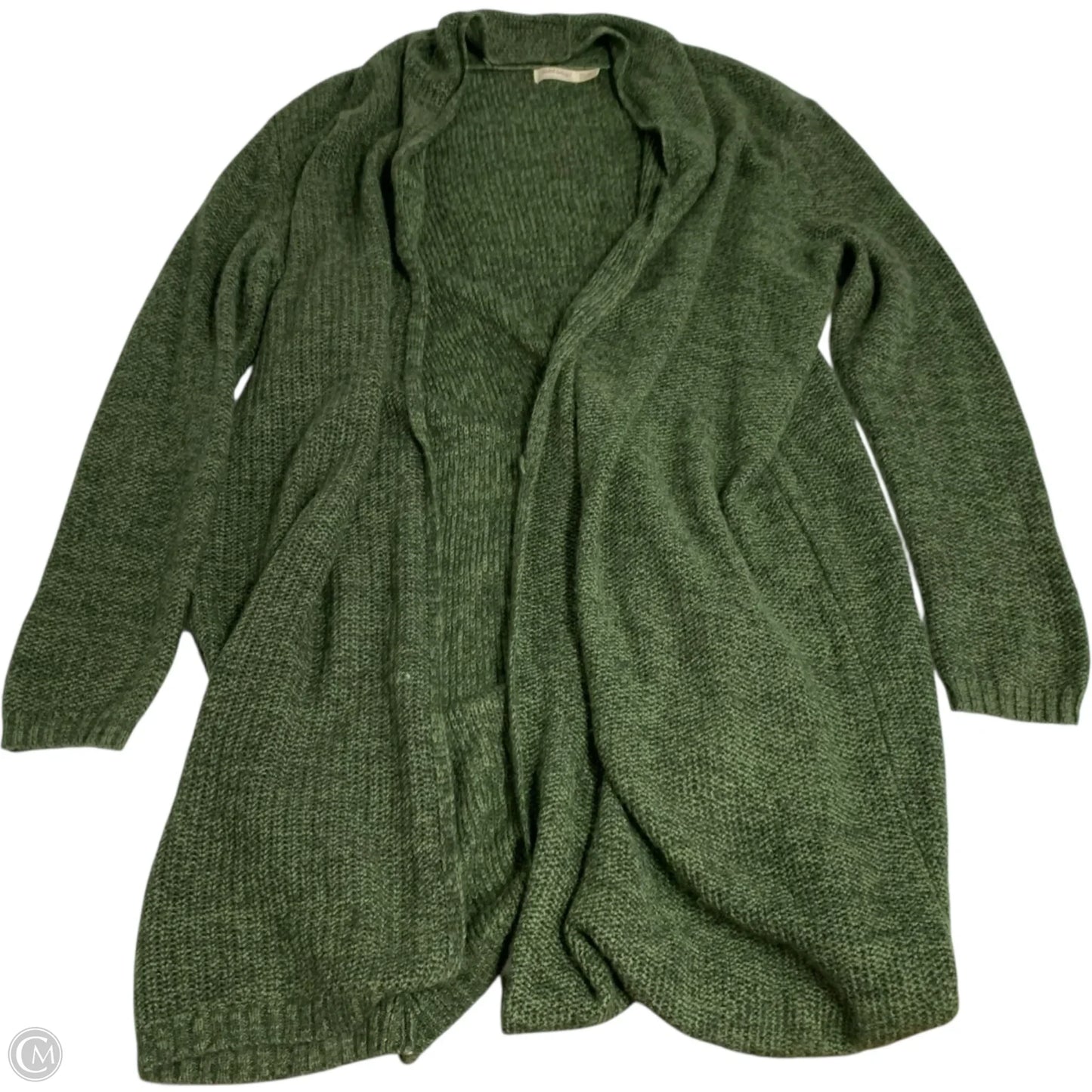 Sweater Cardigan By Faded Glory In Green, Size: Xxl