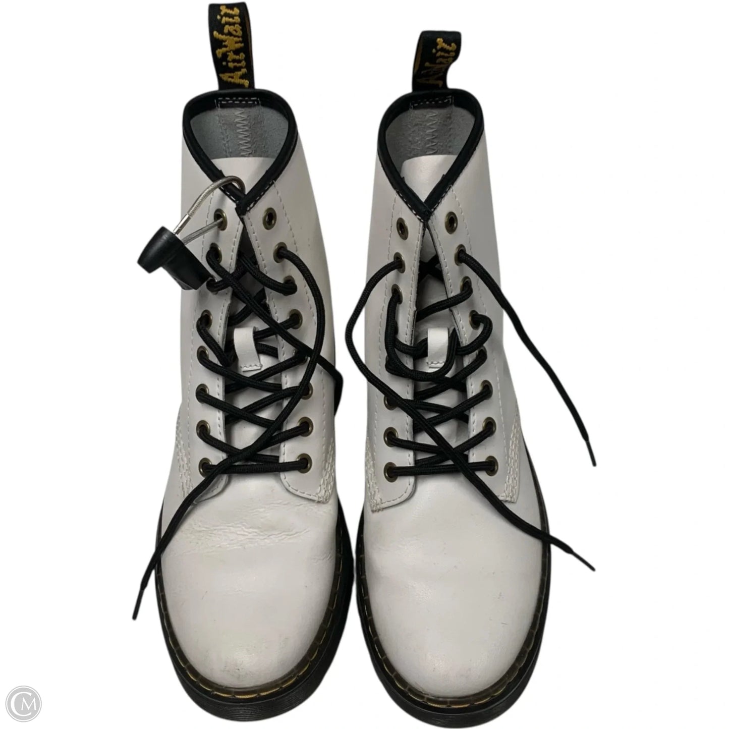 Boots Combat By Dr Martens In White, Size: 8