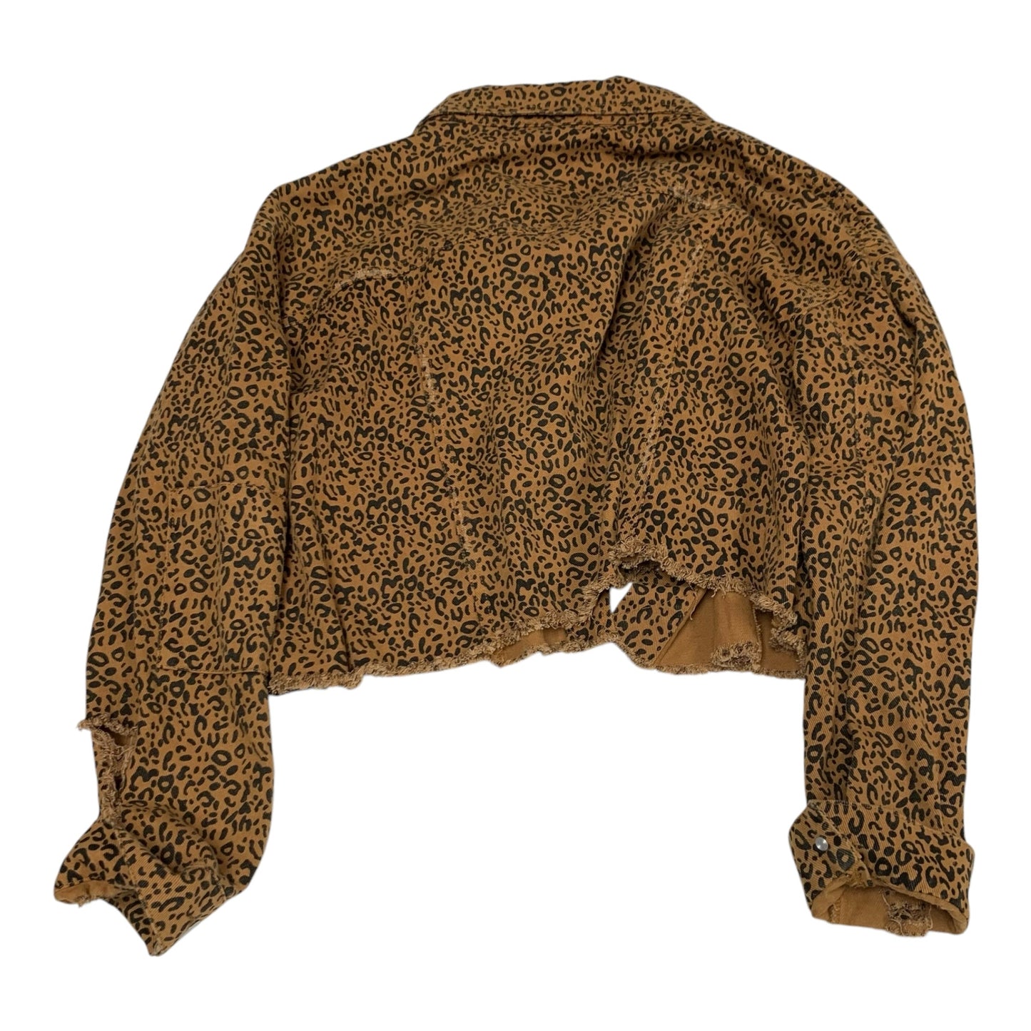 Jacket Denim By Dreamers In Animal Print, Size: S