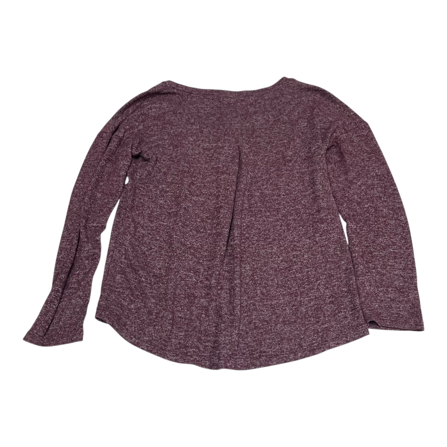Top Long Sleeve Basic By A New Day In Purple, Size: Xs