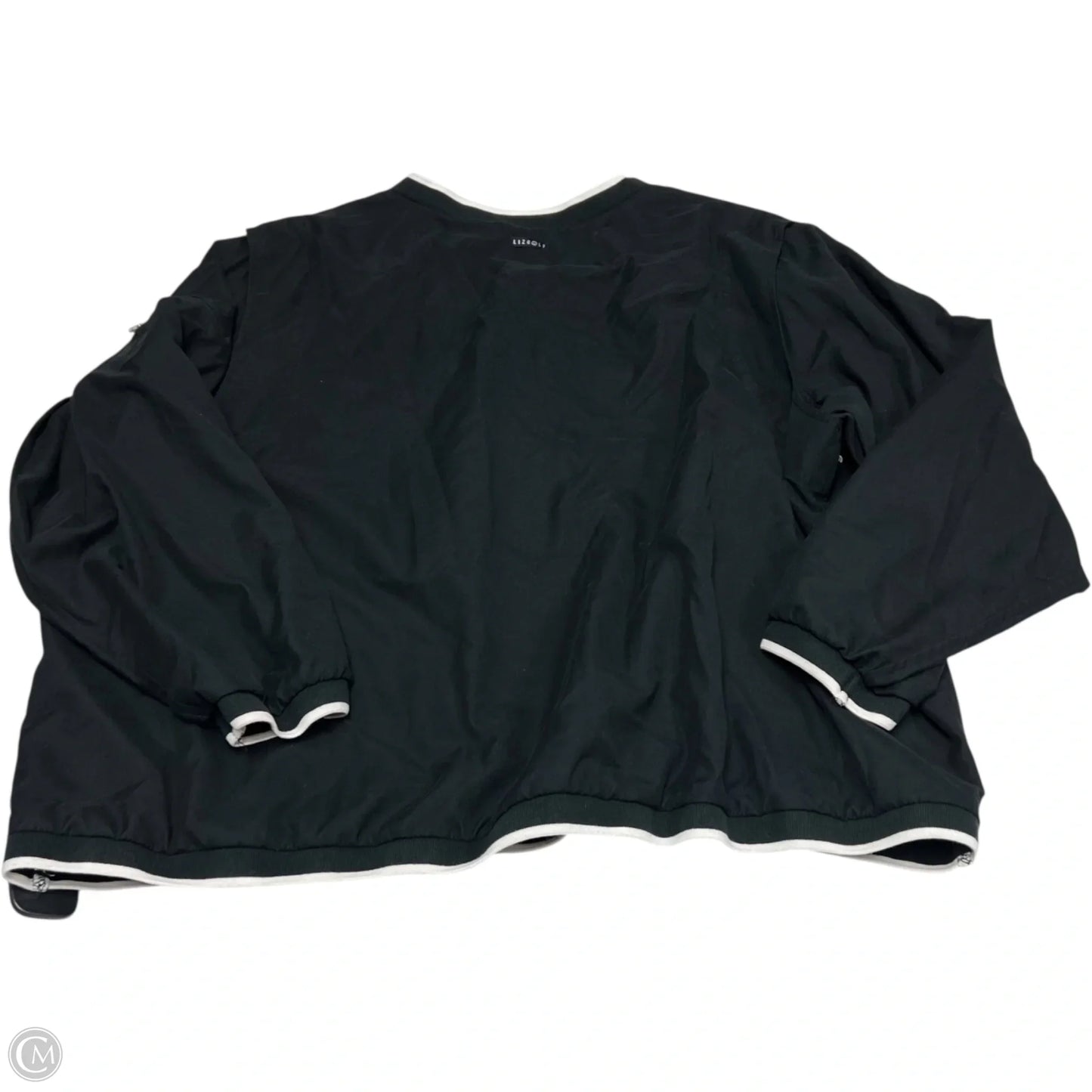 Athletic Top Long Sleeve Crewneck By Liz Claiborne In Black, Size: 3x