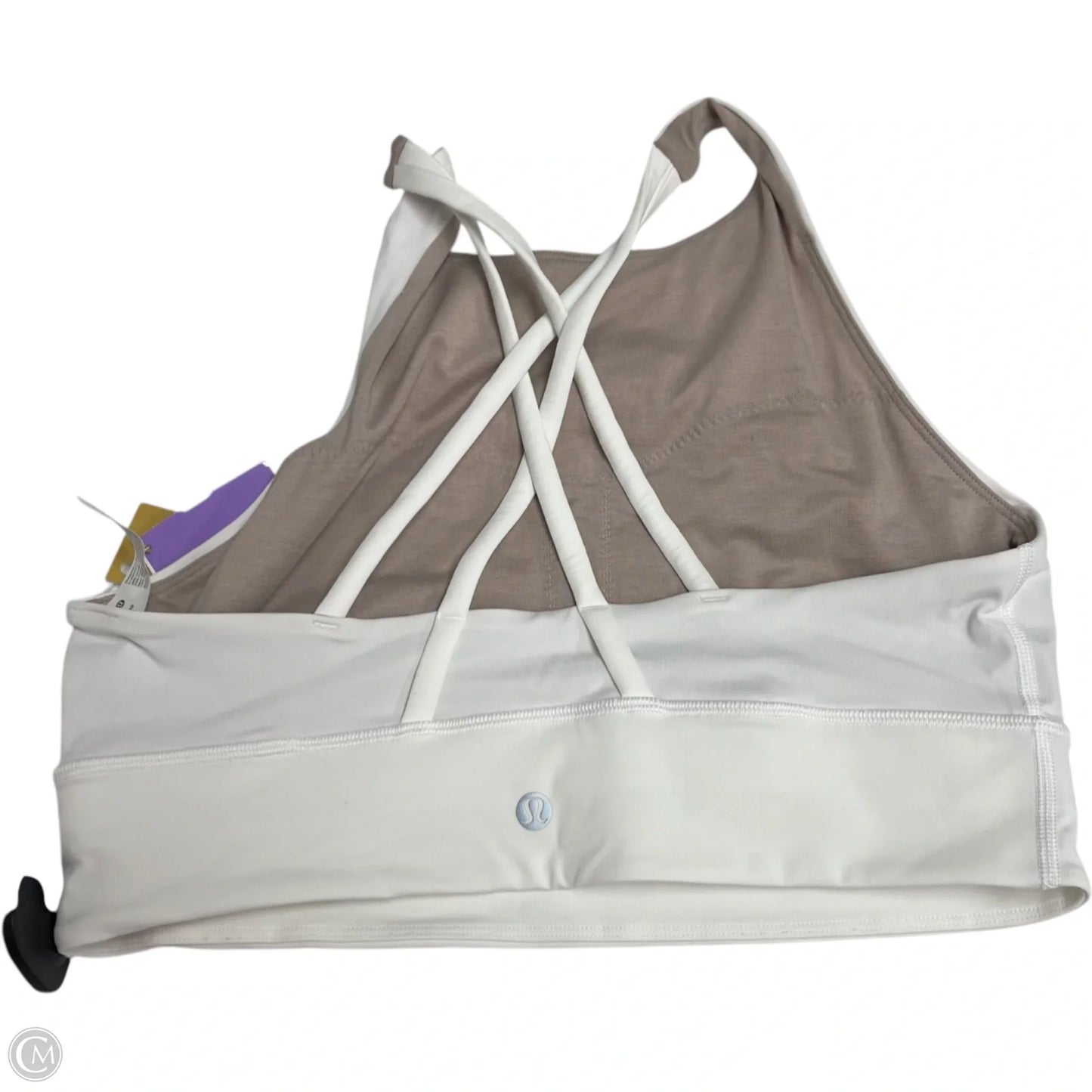 Athletic Bra By Lululemon In White, Size: M