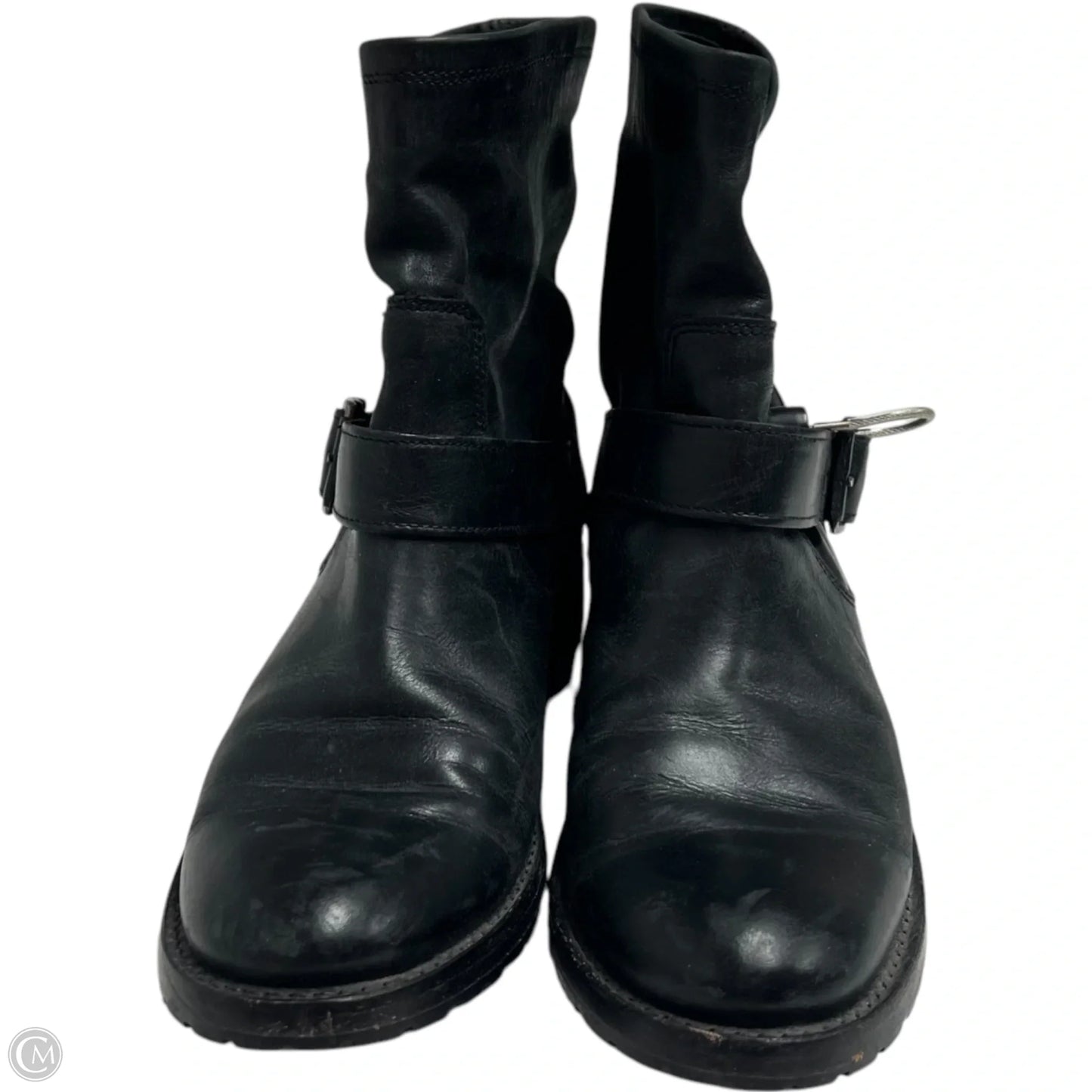 Boots Designer By Frye In Black, Size: 7