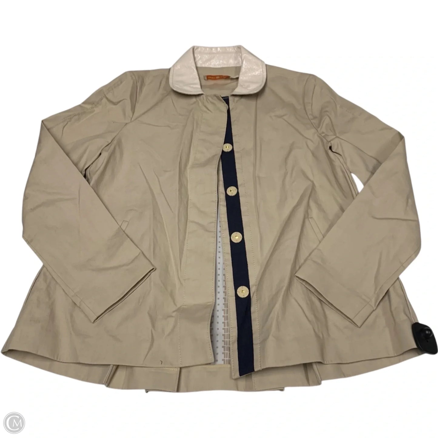 Jacket Designer By Tory Burch In Tan, Size: S
